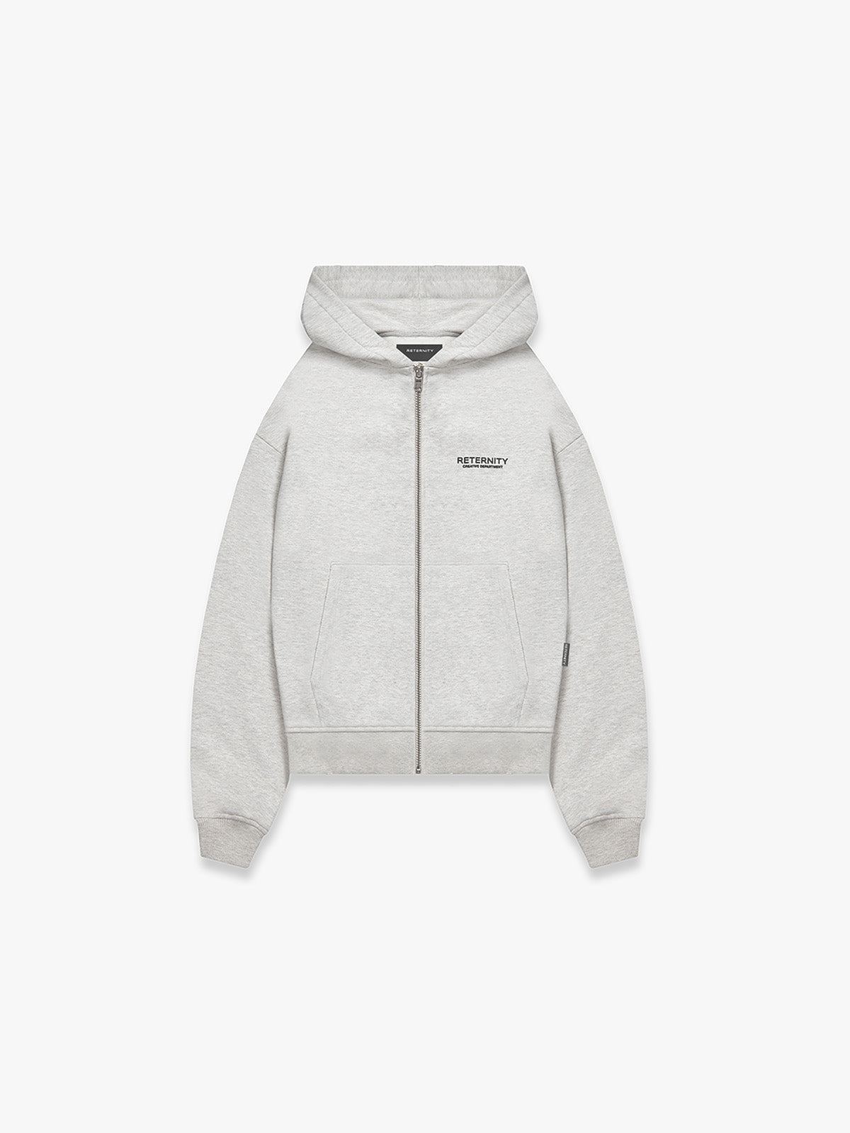Reternity Creative Dept Zip Hoodie Melange Grey