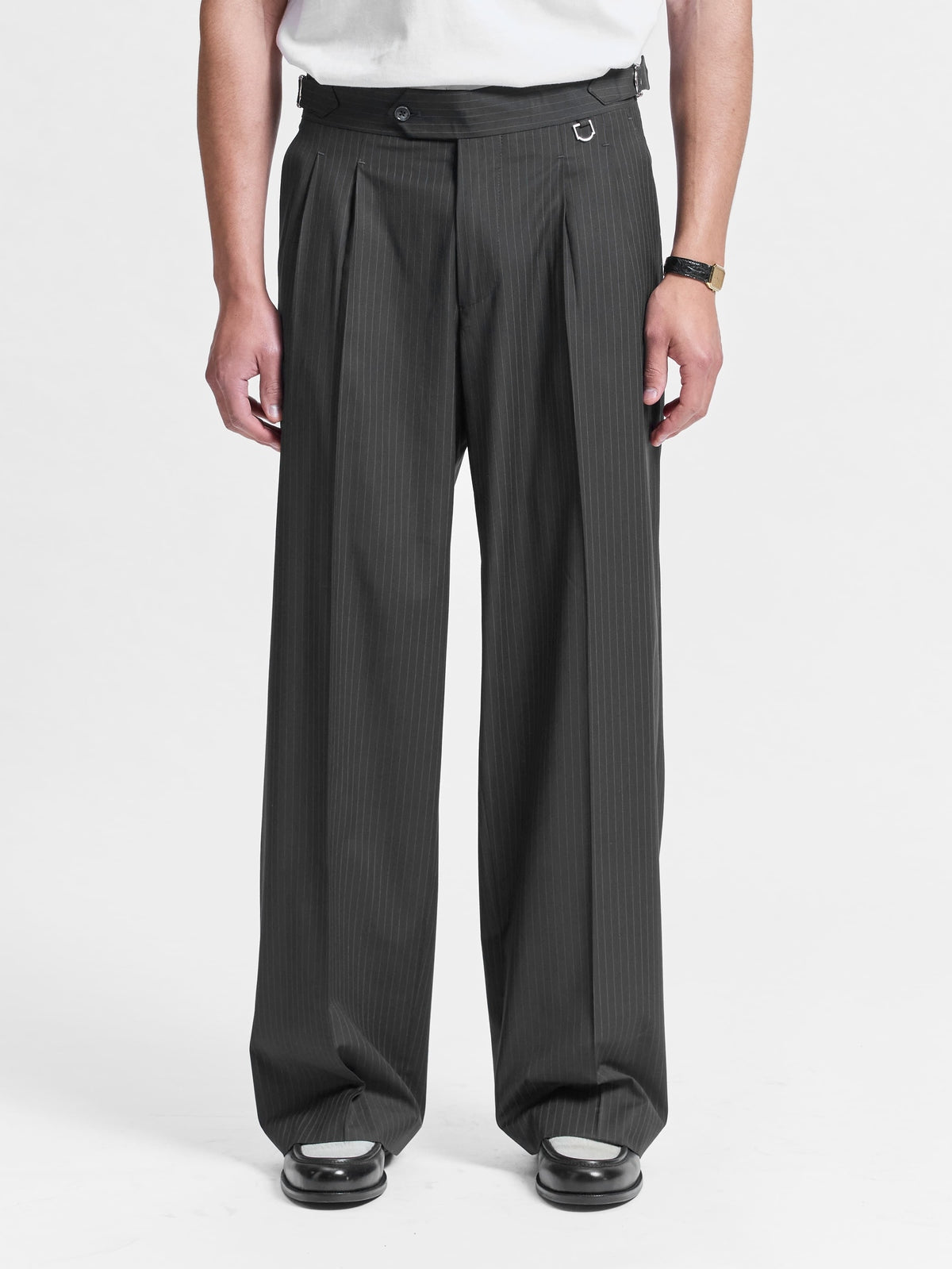 Reternity Tailored Baggy Pants Pinstripe Grey