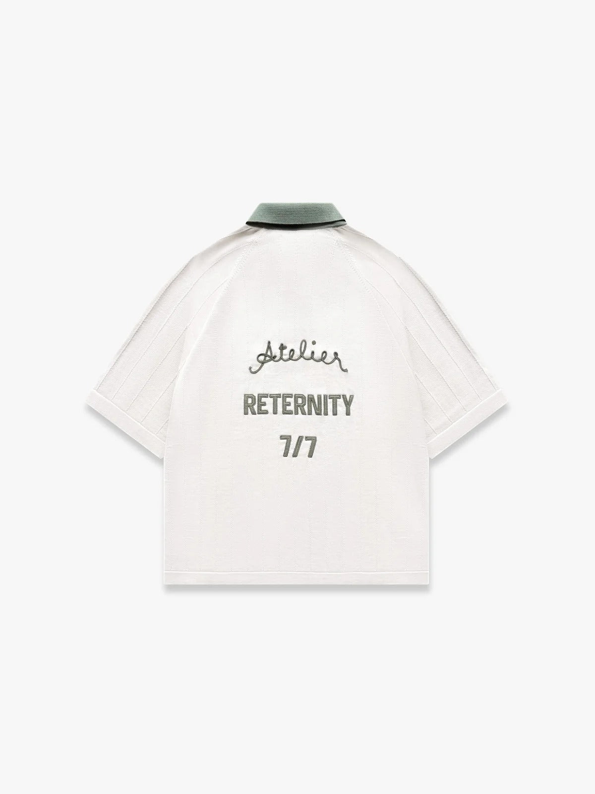 Reternity Le Progres Polo in maglia color crema