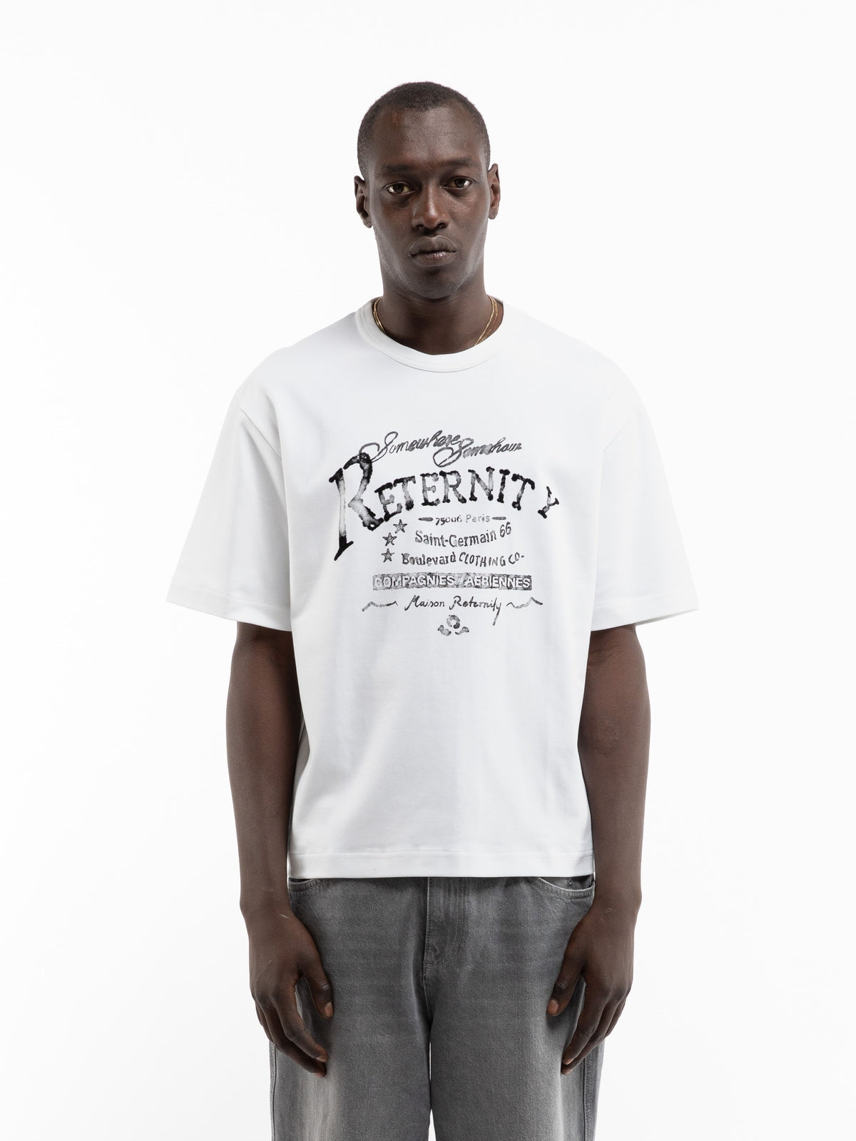 Reternity Somewhere Somehow Regular Fit Tee White