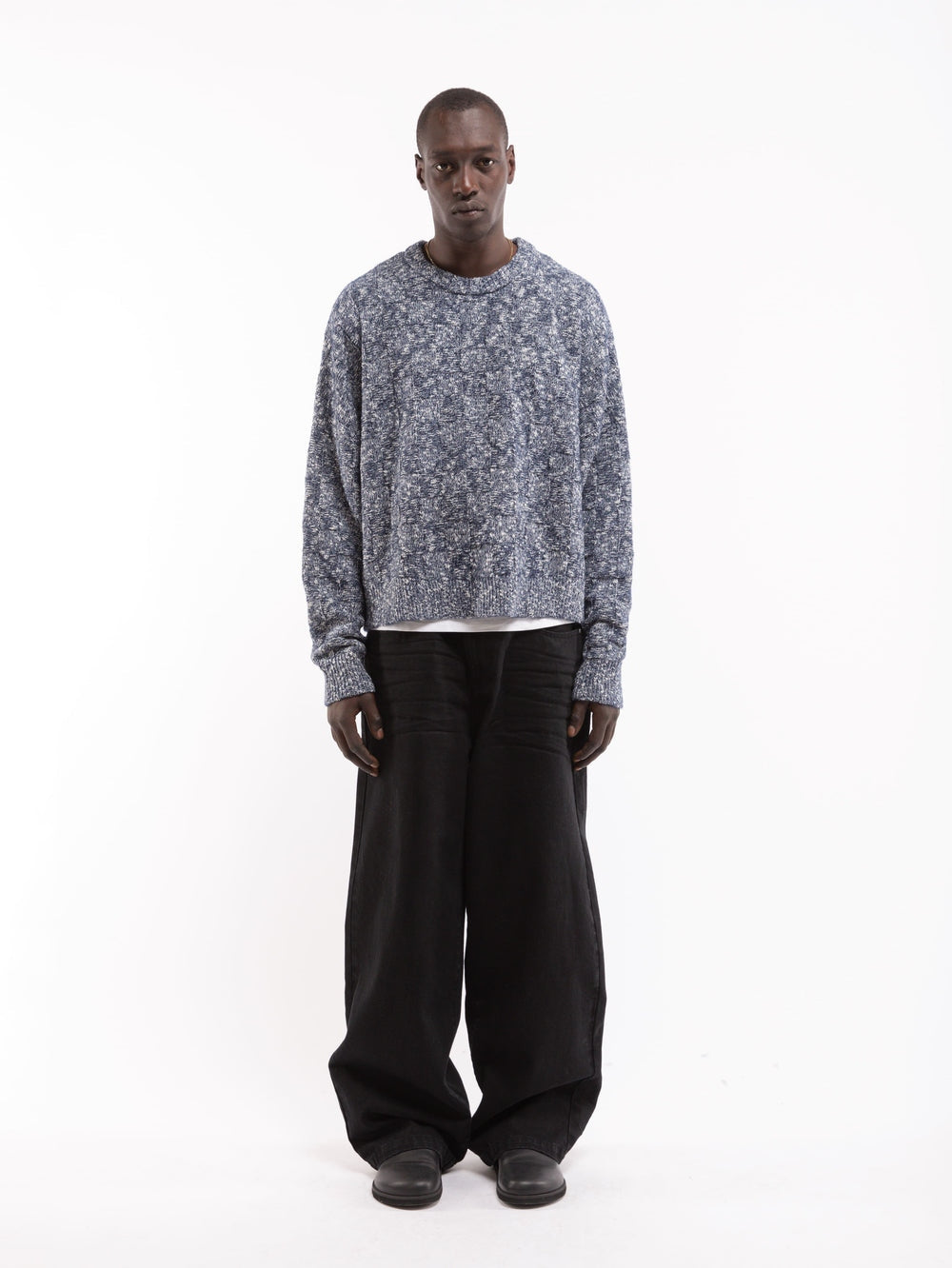 Reternity Artisan Knit Sweater Navy
