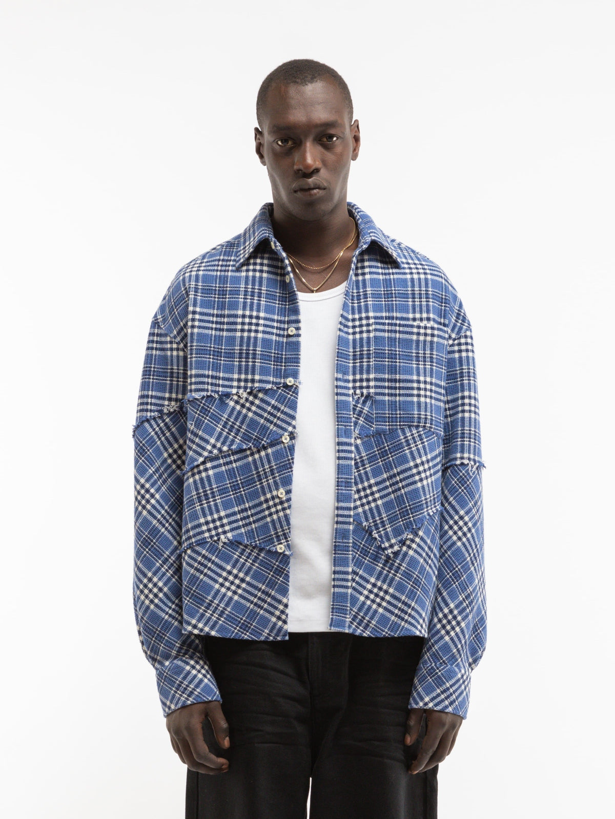 Reternity Le Tisse Waffle Shirt Blue