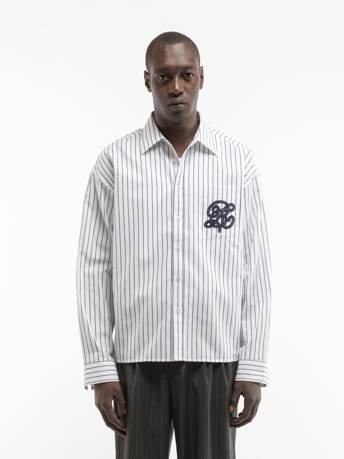 Reternity Le Rayee Shirt White Navy
