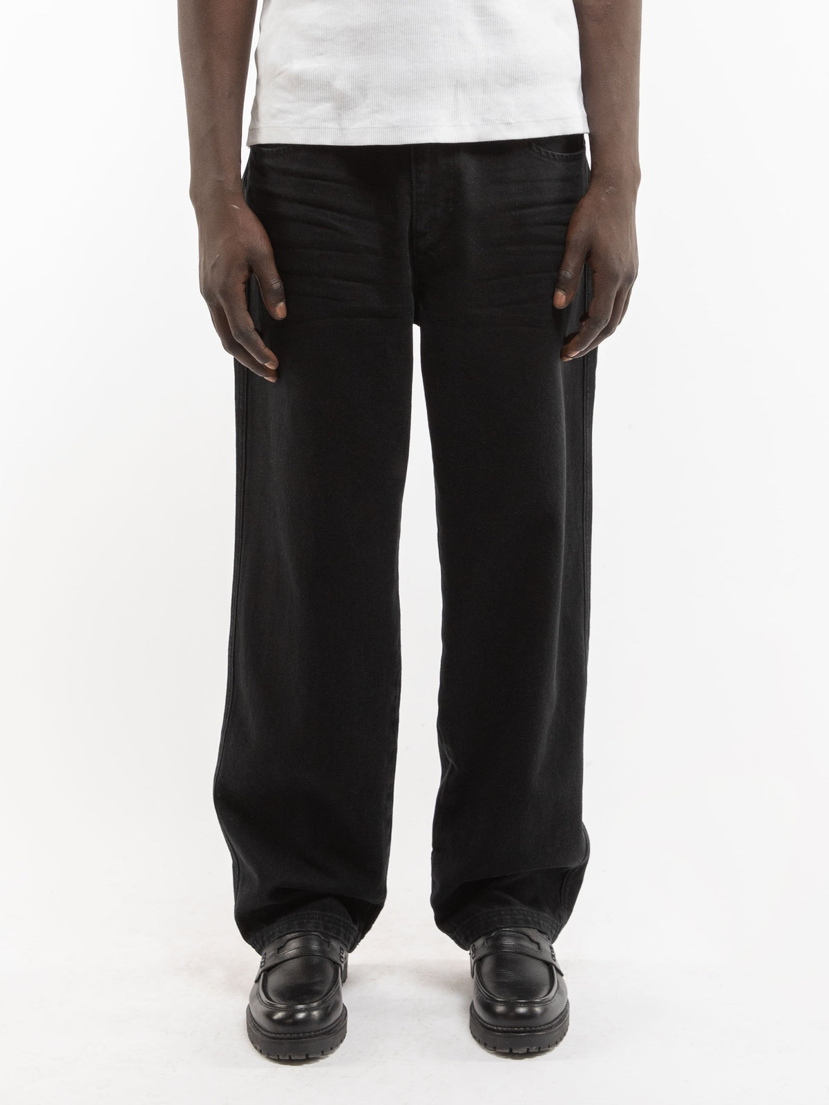 Reternity Essential Straight Fit Denim Deep Black