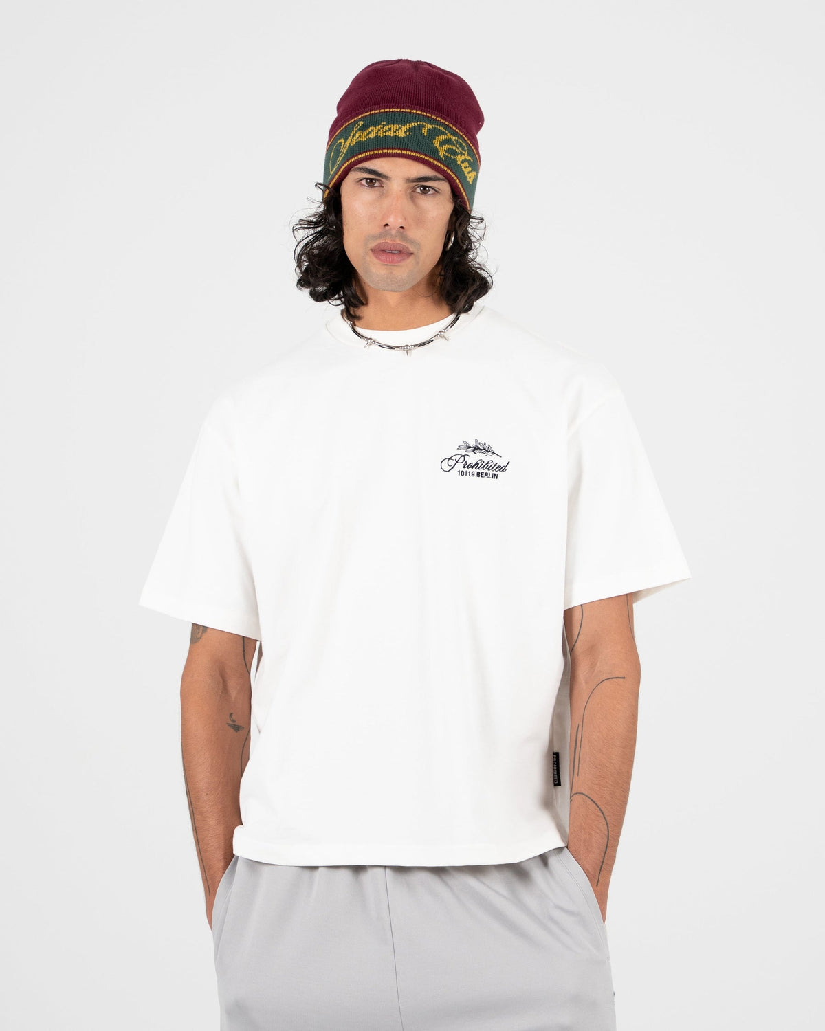 Prohibited Pb Leaf Tee Off White