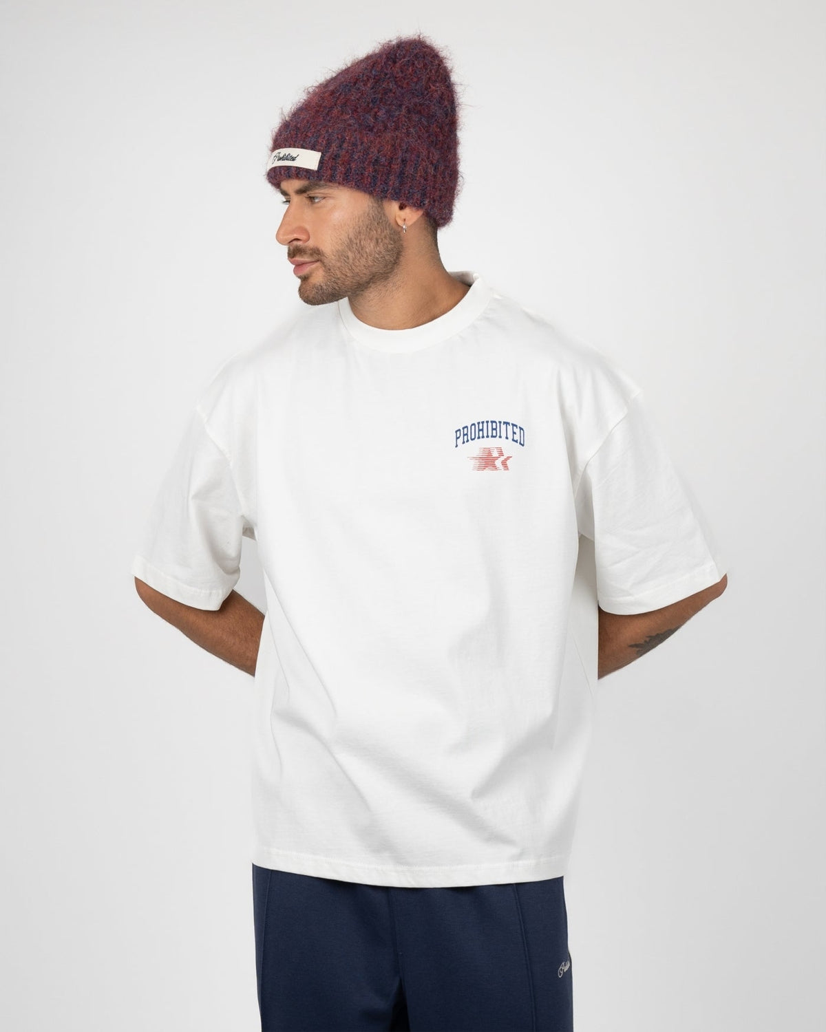 Prohibited Avantgarde Tee Off White