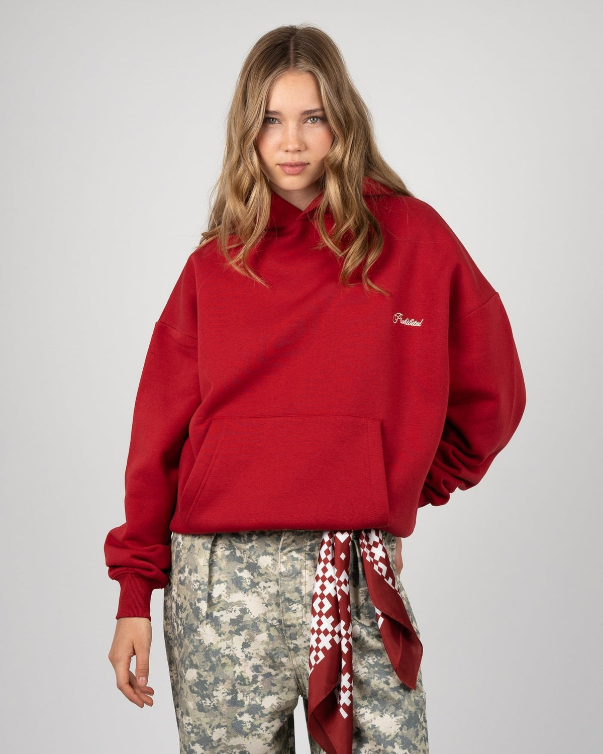 Prohibited Textilwaren Hoodie Red