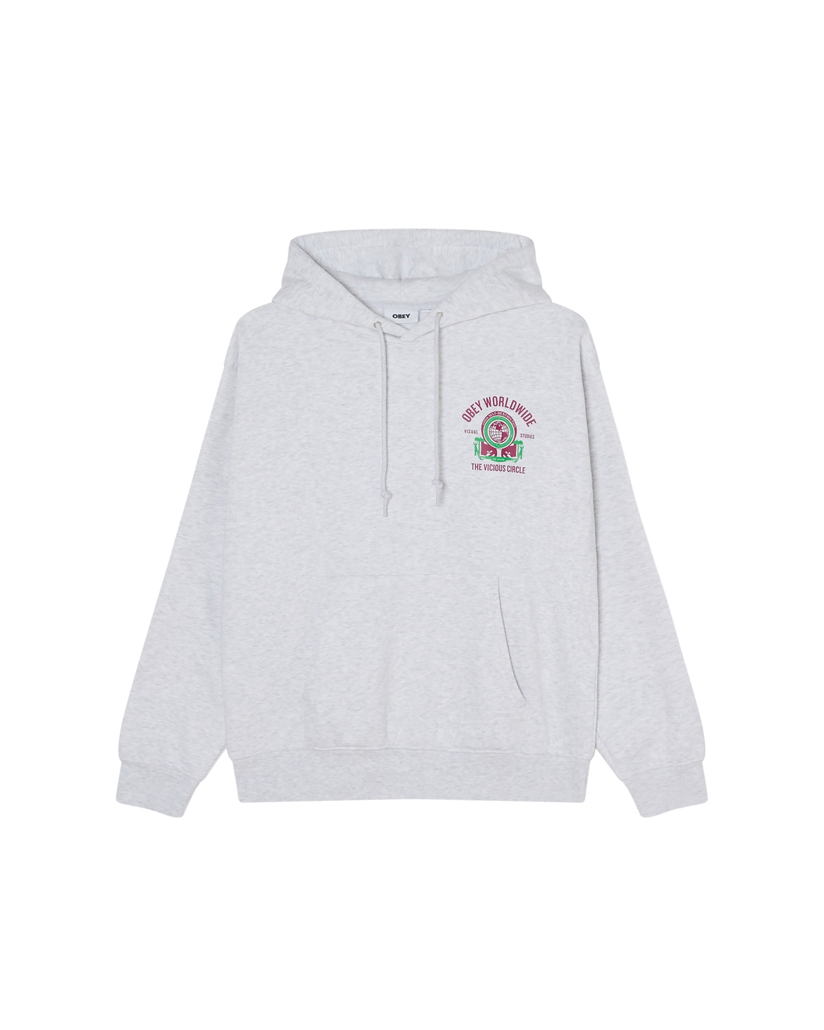 Obey Vicious Circle Pullover Heather Grey