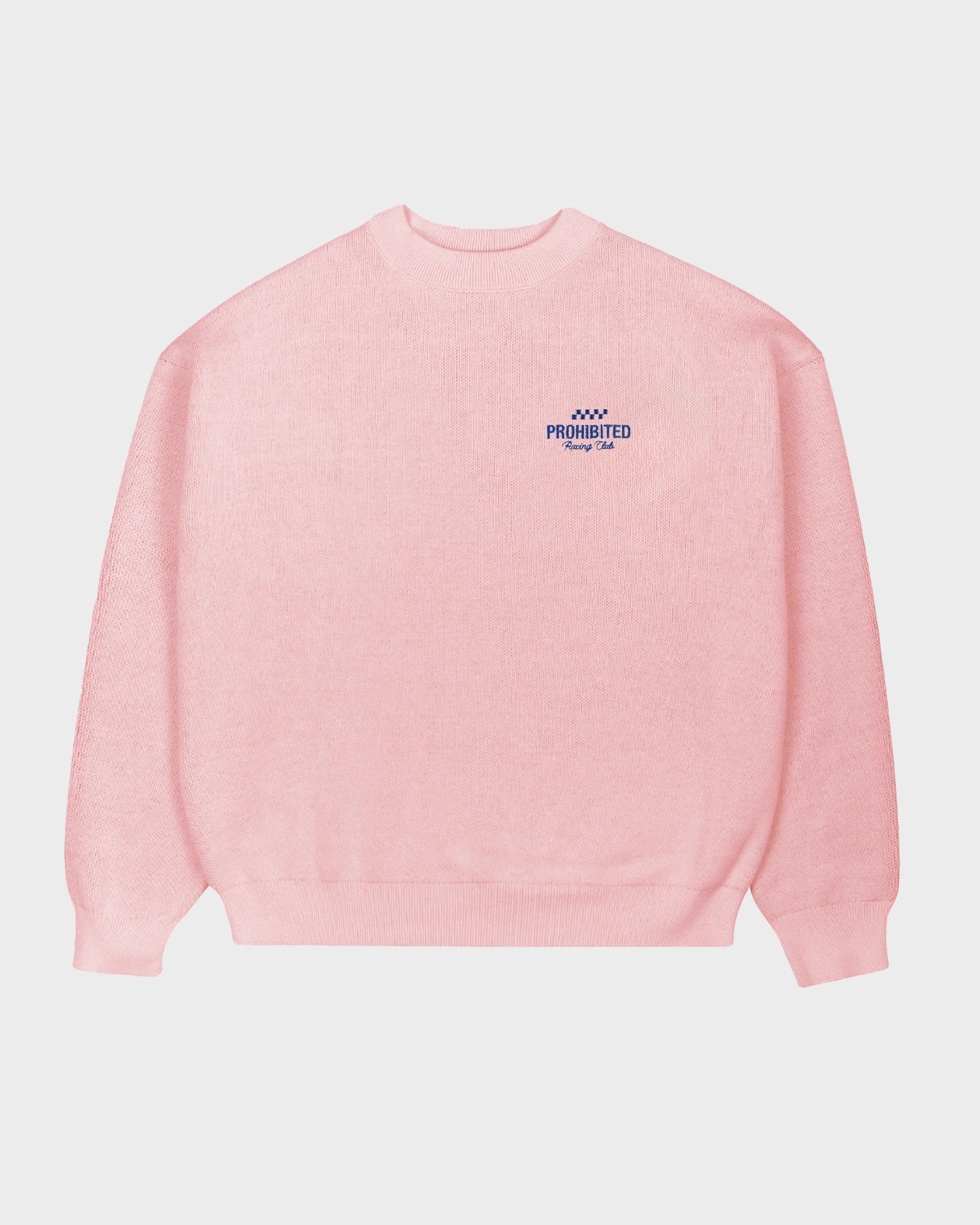 Prohibited Vortex Knit Sweater Rose