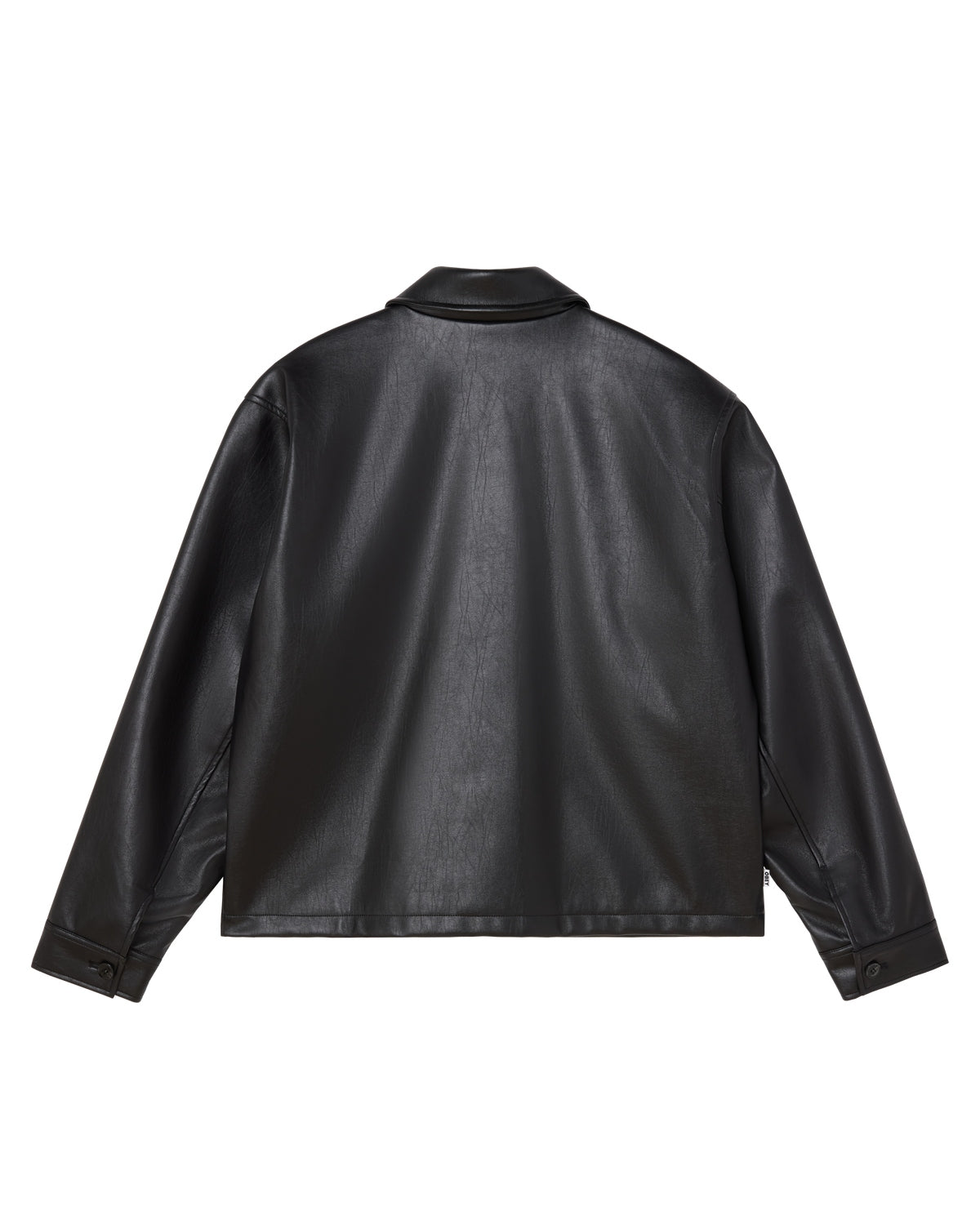 Obey Workman Pu Jacket Black