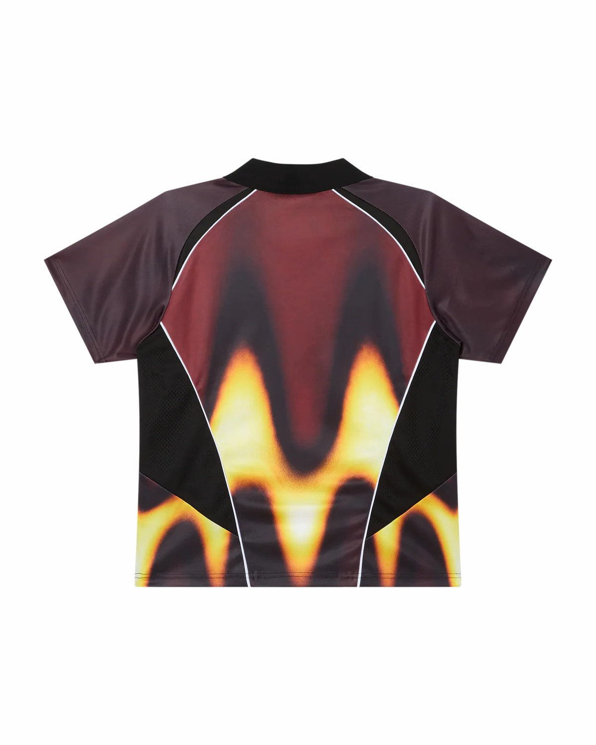 Obey Blurred Soccer Jersey Burnt Red Multi