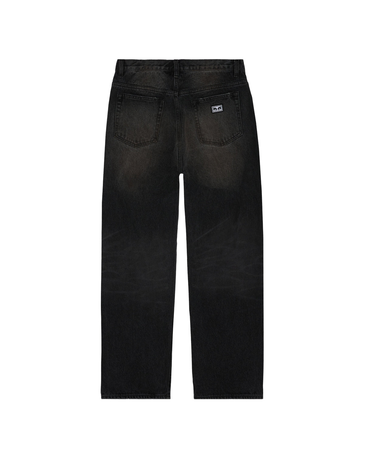 Obey Boxcar Straight Leg Denim Oxidized Black