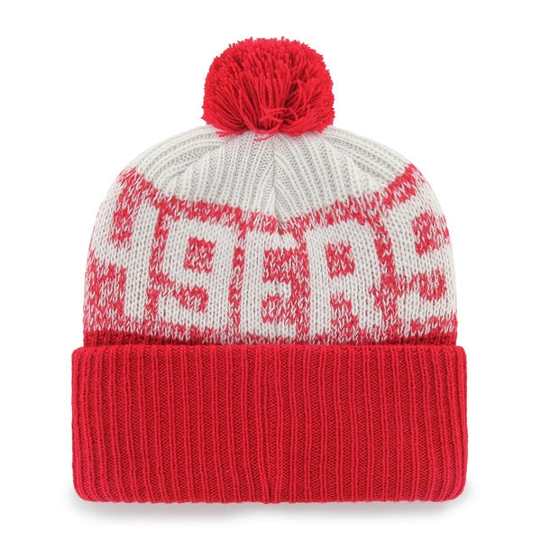 Forty Seven Cuff Knit San Francisco 49ers Nfl Bone Chill Rosso