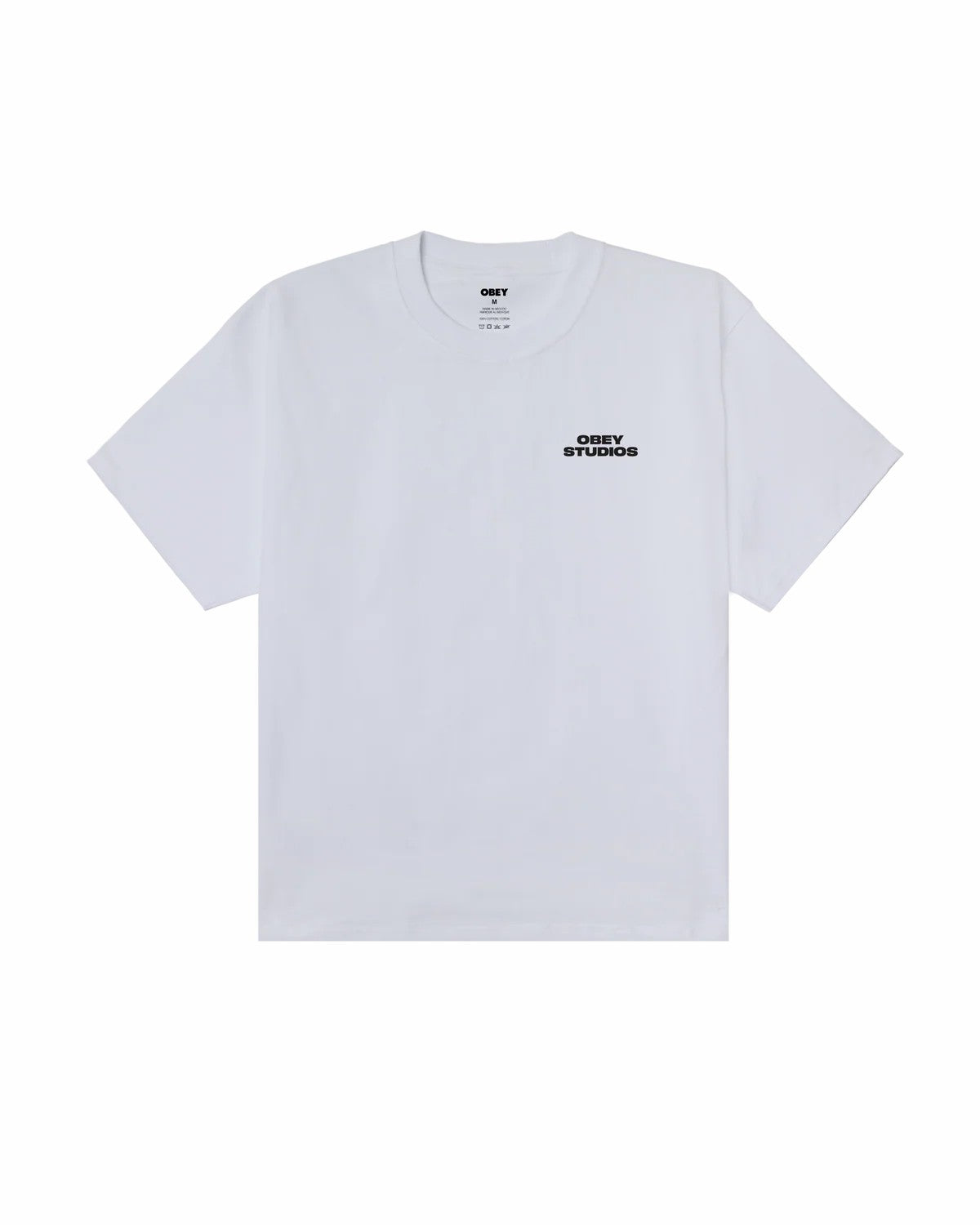 Obey Sky Face T-shirt Pesante Bianca