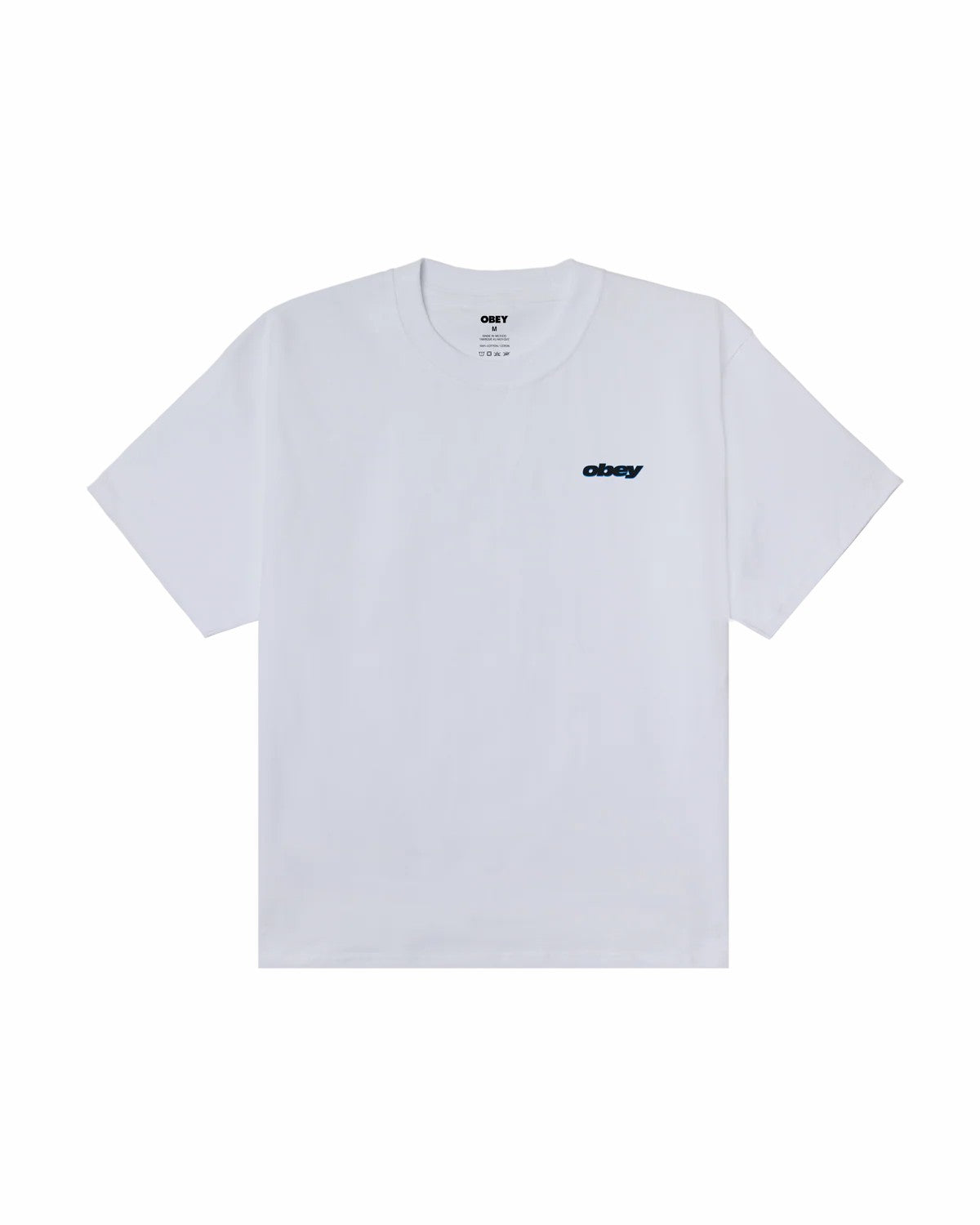 Obey Lips T-shirt Pesante Bianca