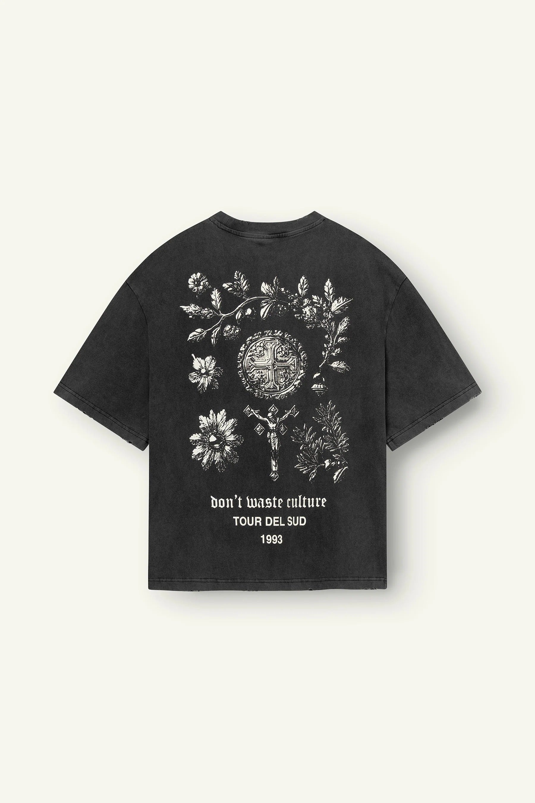 Dont Waste Culture Olivinne Tee Faded Black