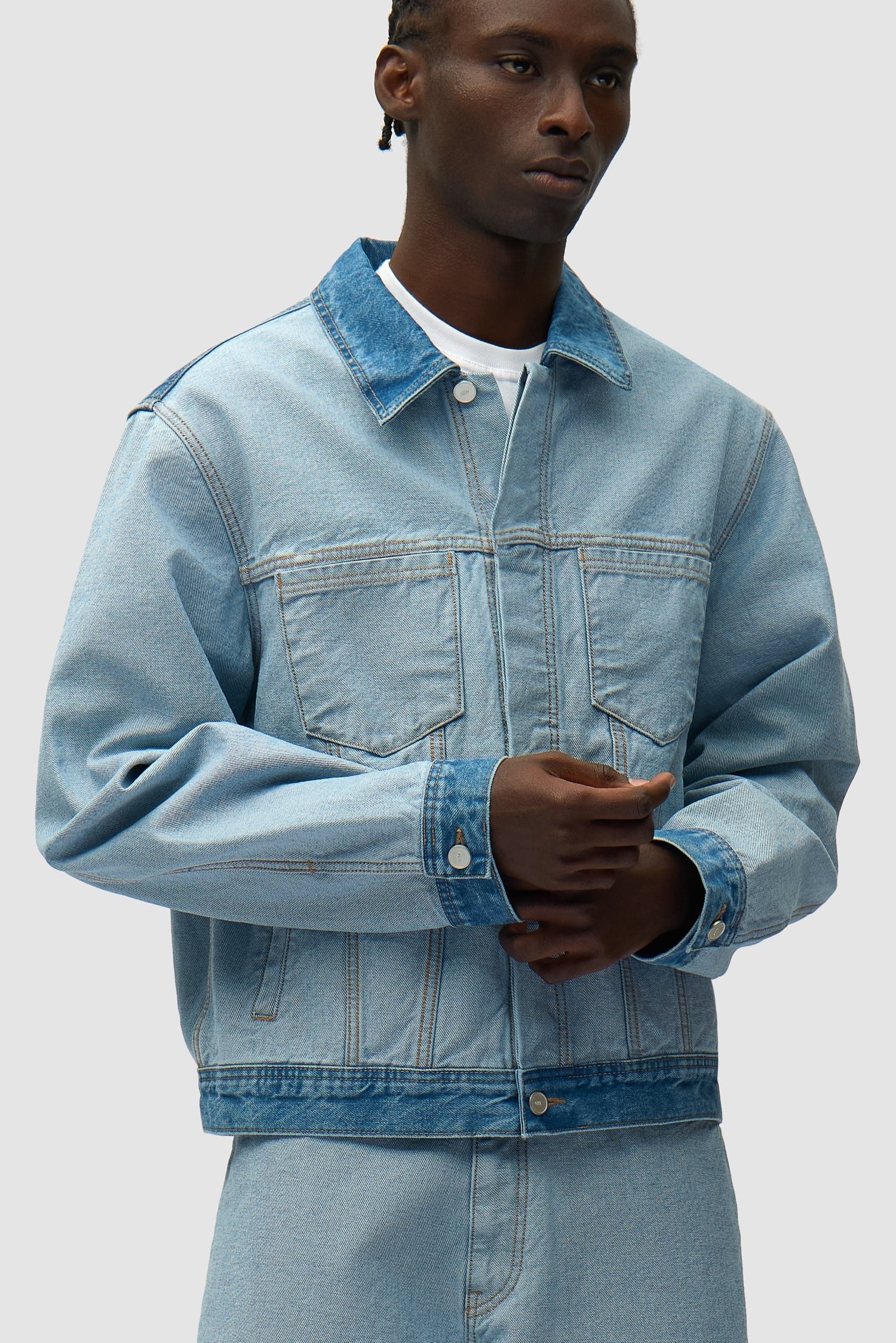 Giacca Arte Denim Inside Out Denim Bleach