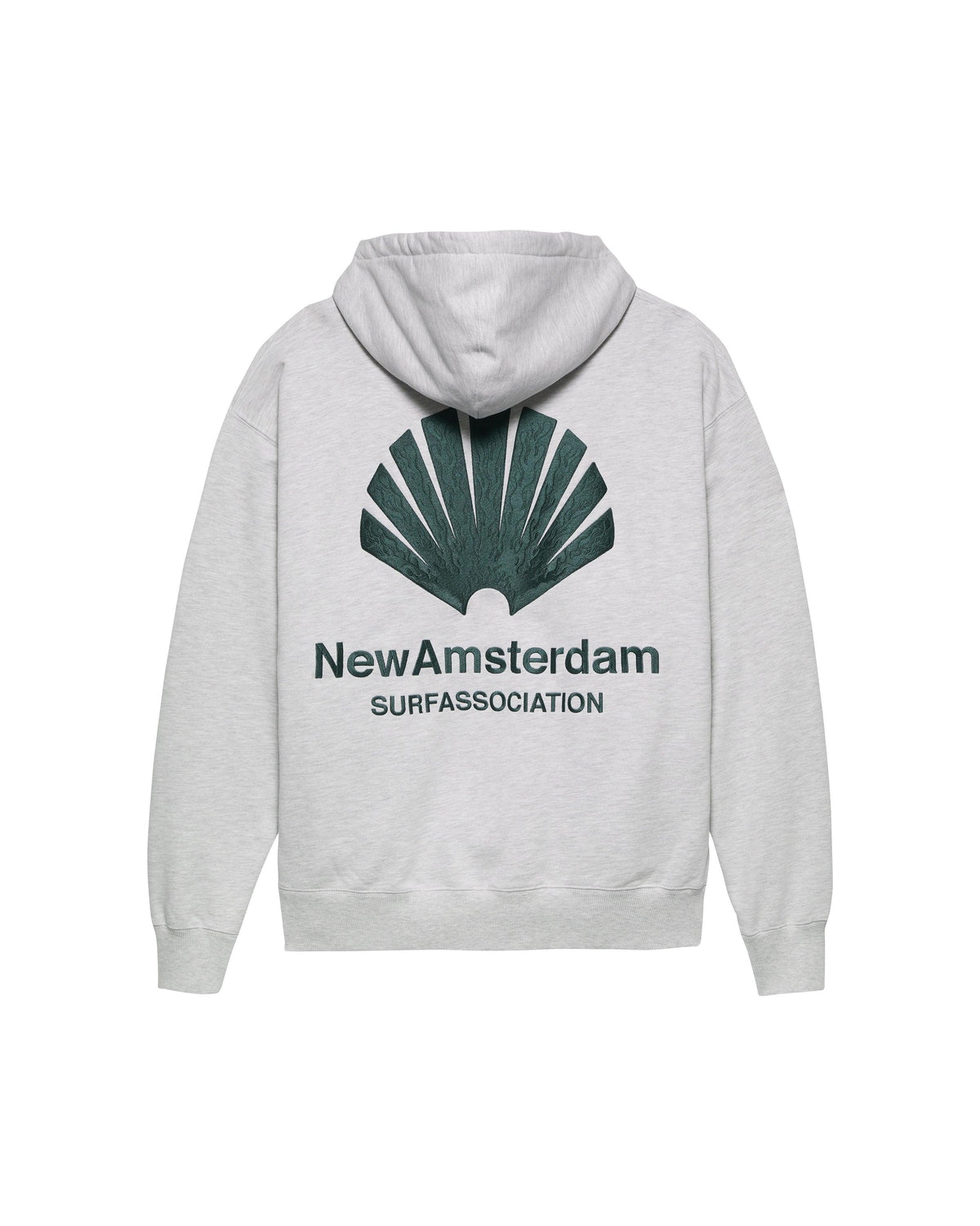 New Amsterdam Surf Association Logo Hoodie Grey Melange