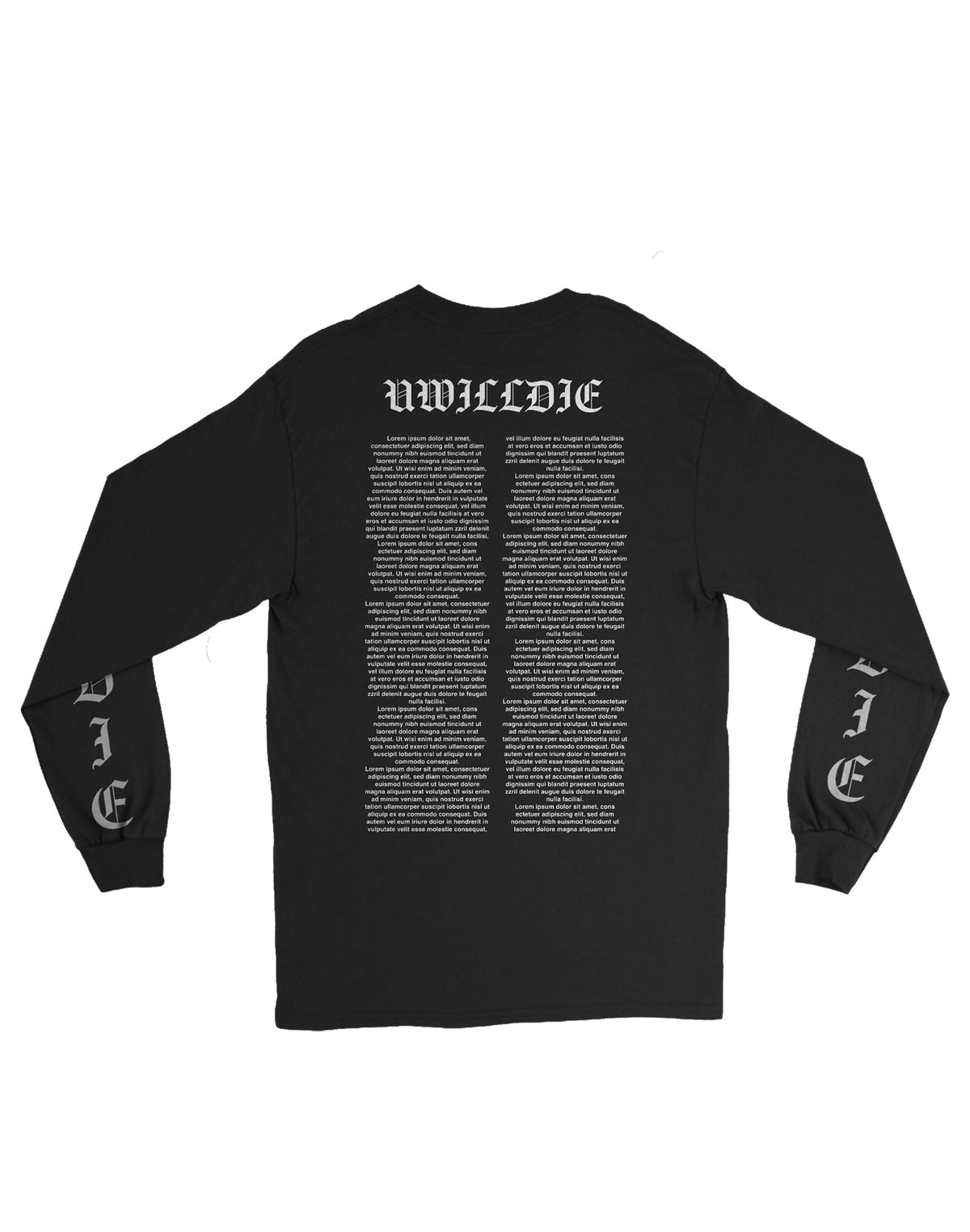Uwilldie Goat Long Sleeve Black