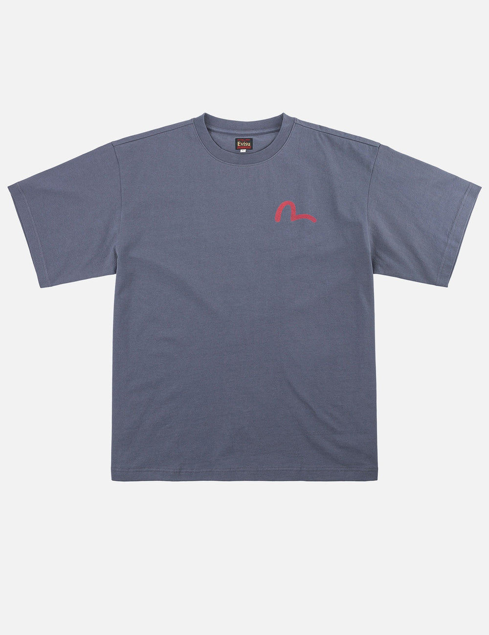 Evisu Heart Cowgirl Print Tee Blue