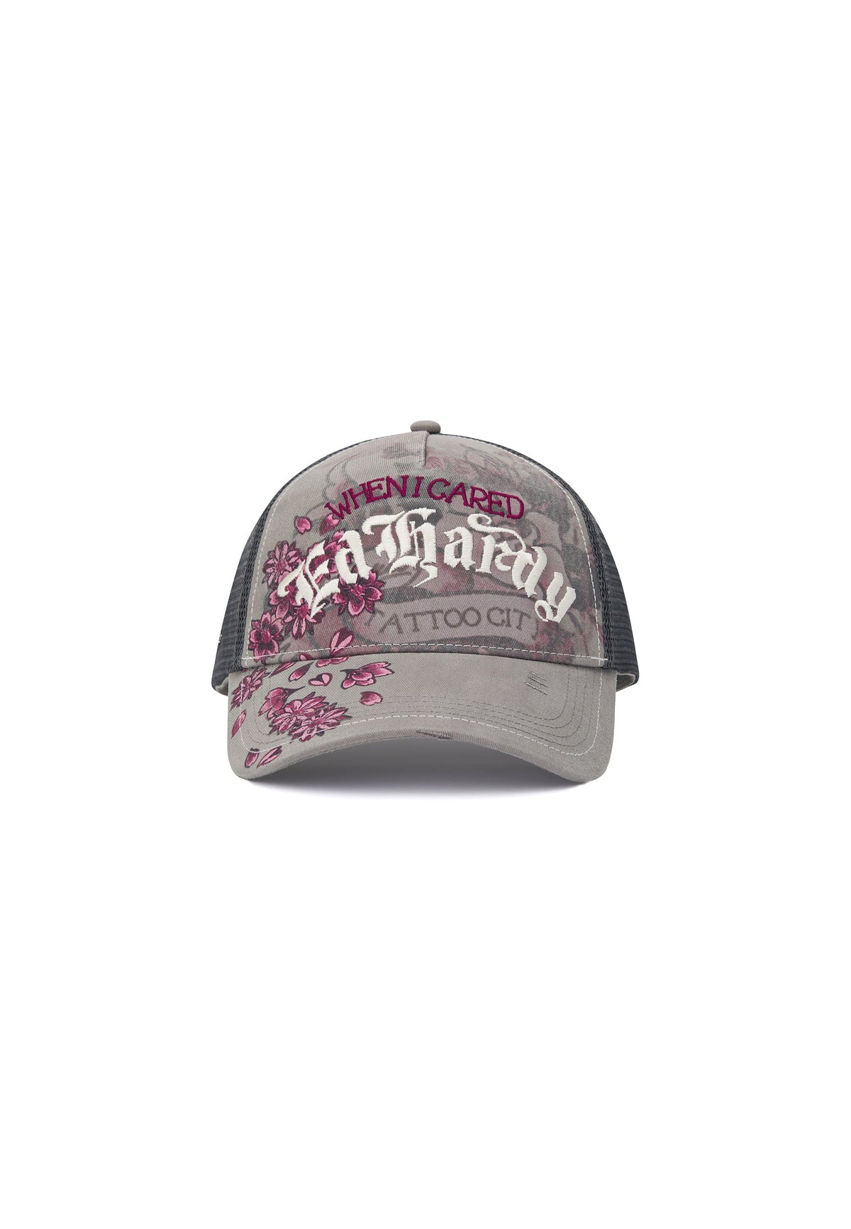 Ed Hardy Floral Tattoo City Cap Grey