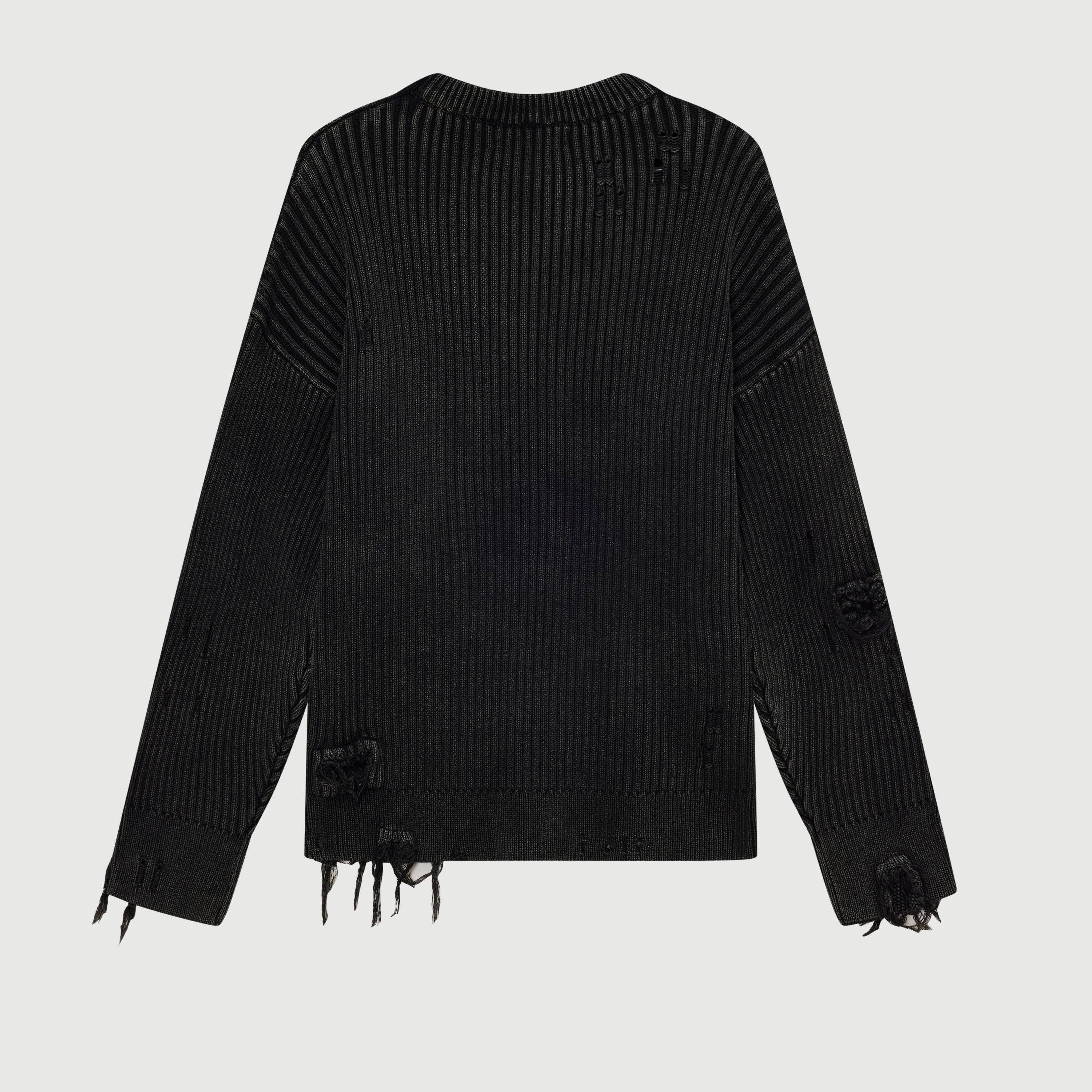 Acupunture Metal Sweater Black