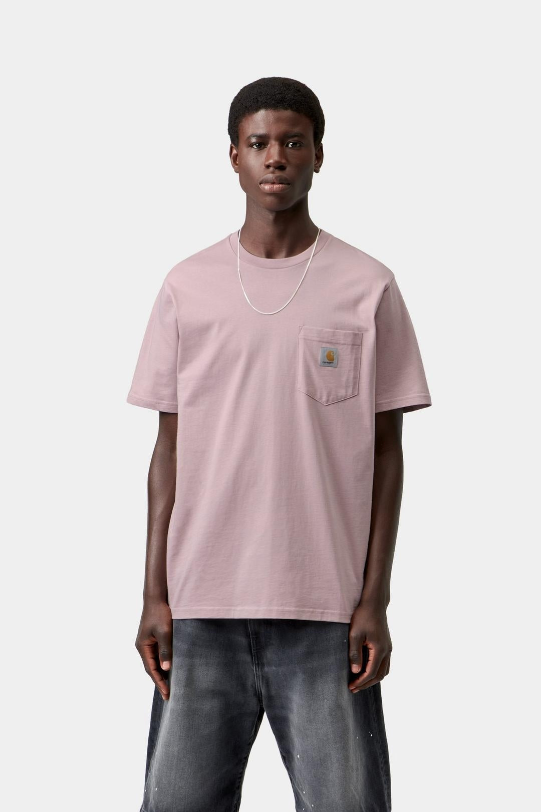 Carhartt Wip Ss Pocket Tee Hortensia