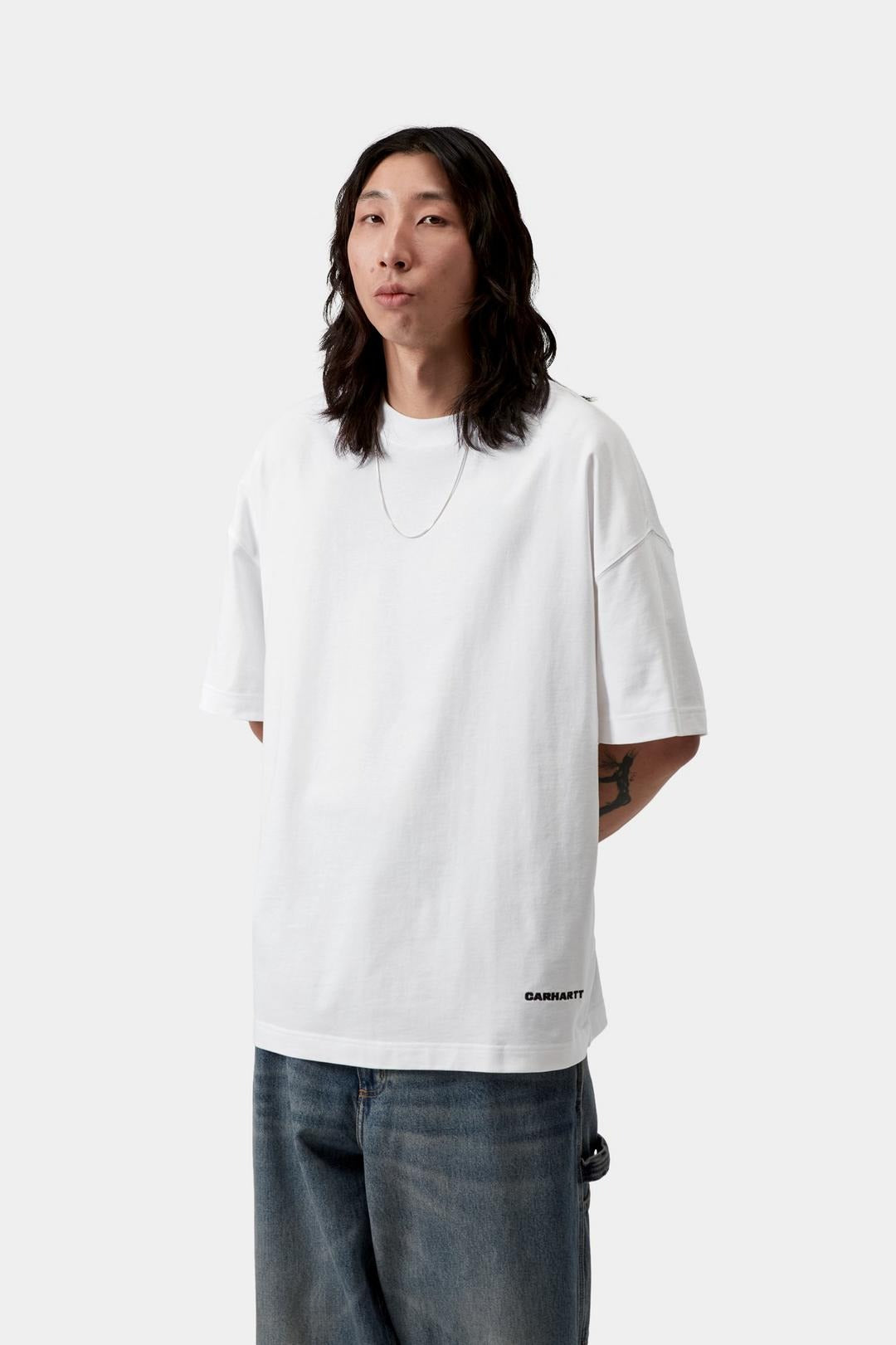Carhartt Wip Link Script T-shirt bianca