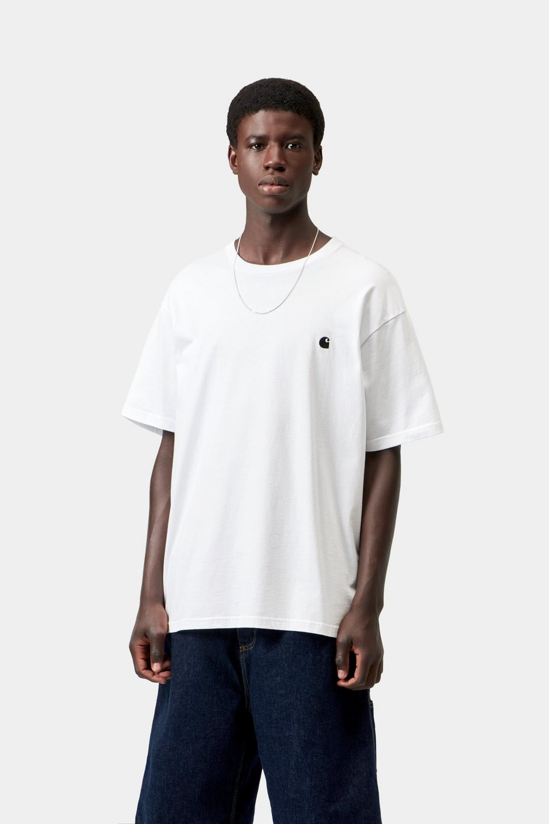 Carhartt Wip Ss Madison Tee White Black