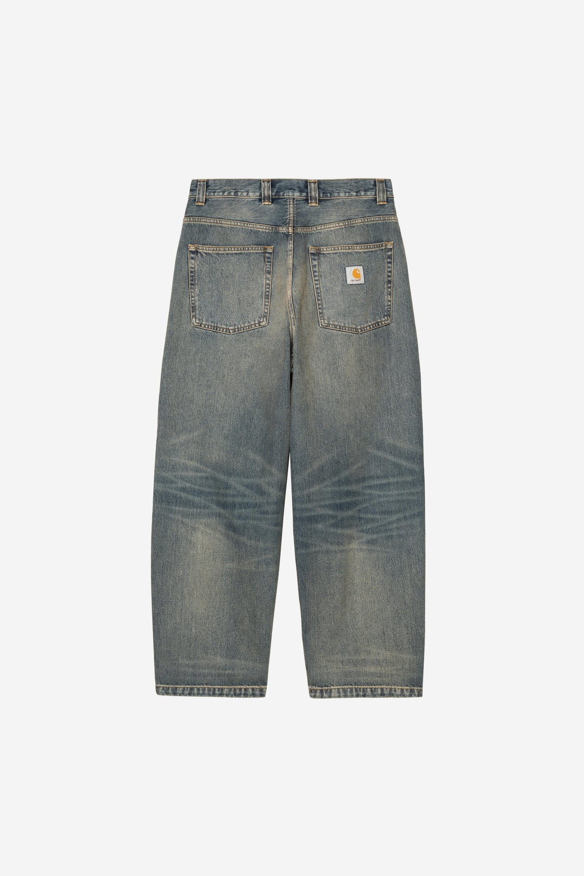 Carhartt Wip Brandon Pant Blue Worn Used Wash