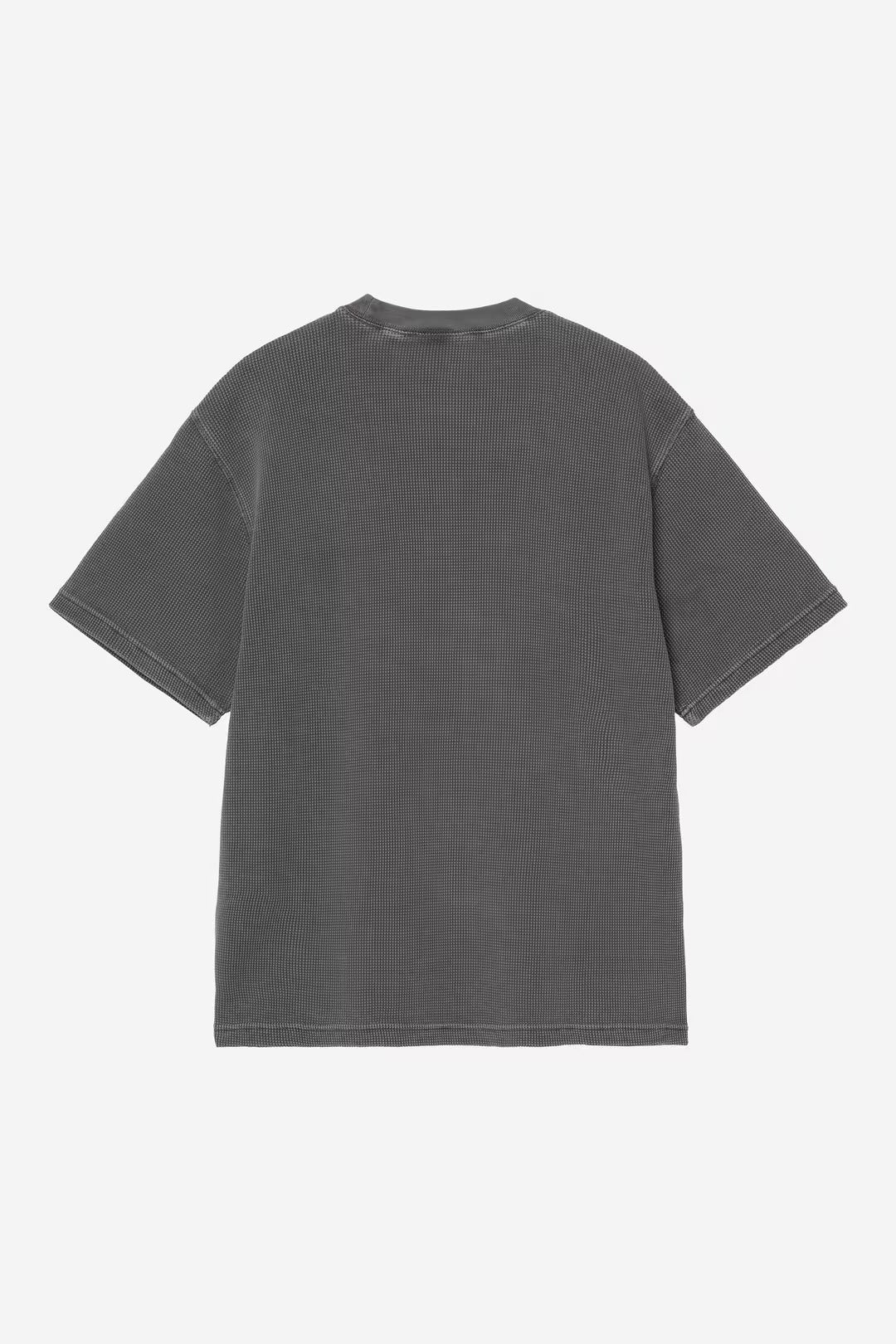 Carhartt Wip Nelson Waffle Tee Nero Tinto in Capo