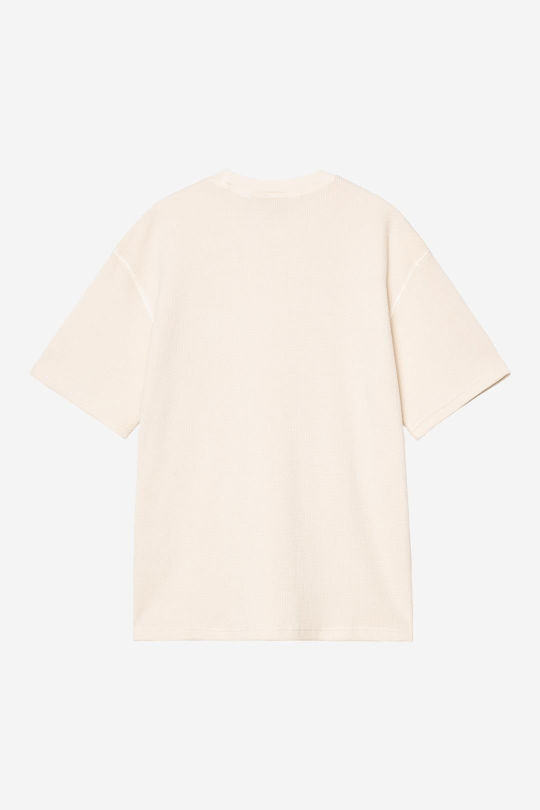 Carhartt Wip Nelson Waffle T-Shirt Tinta in Capo Naturale
