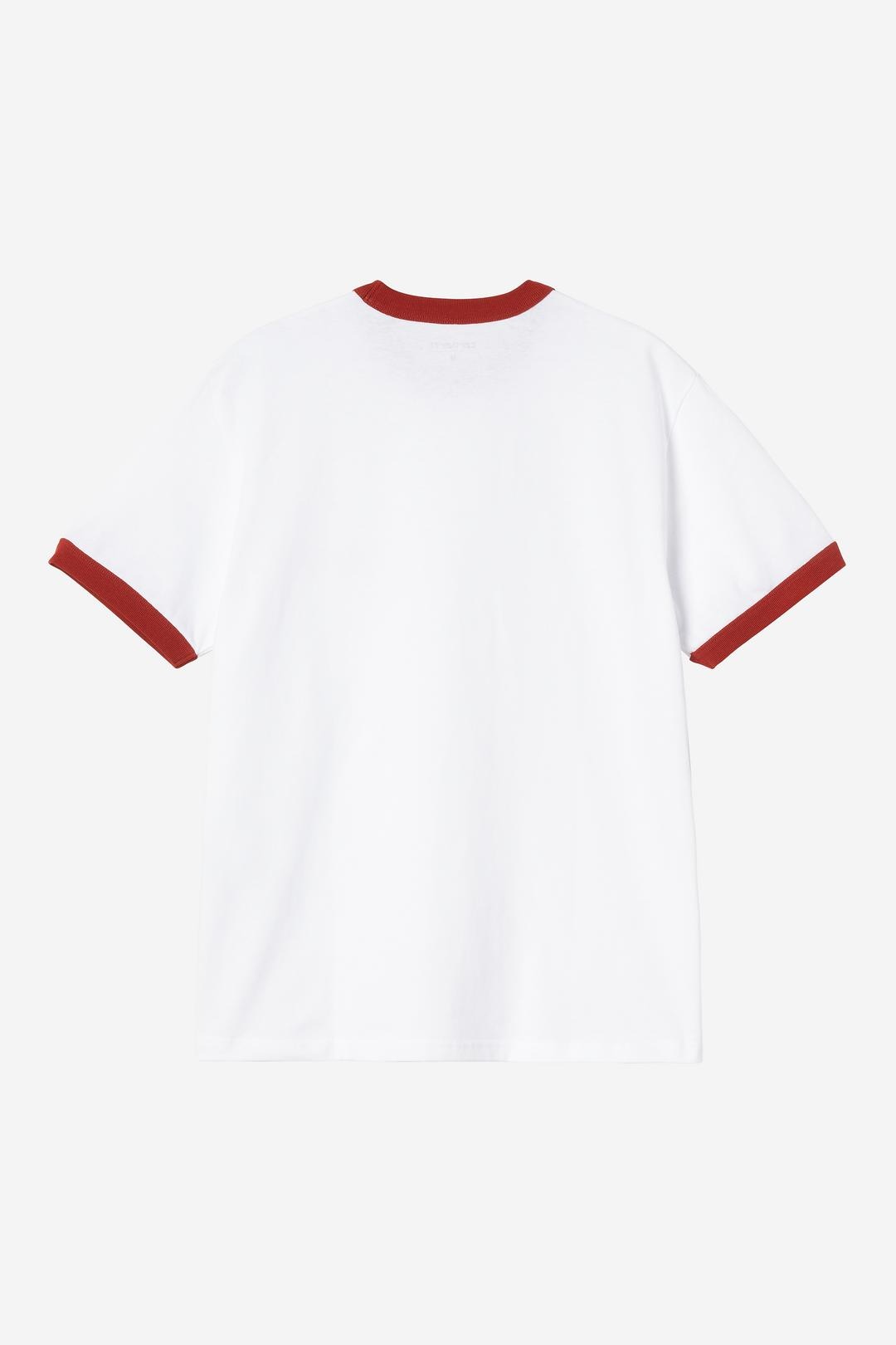 Carhartt Wip Ip Ringer Tee White Red