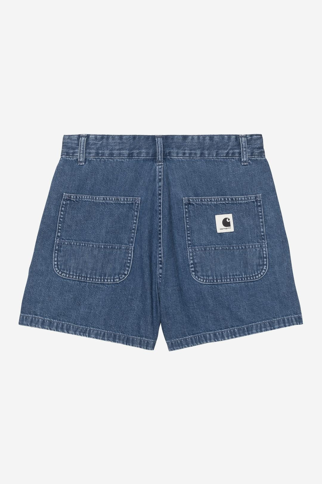 Carhartt Wip Donna W Lova Short Blu Lavaggio con Pietra