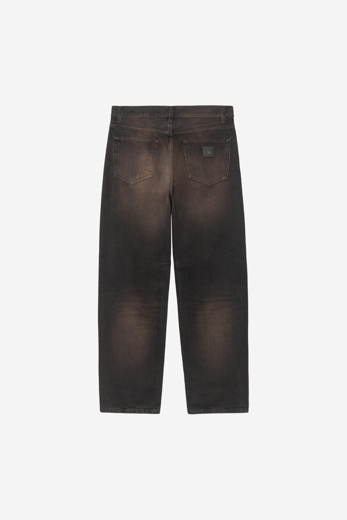 Carhartt Wip Aaron Pant Black Tobacco Used Wash