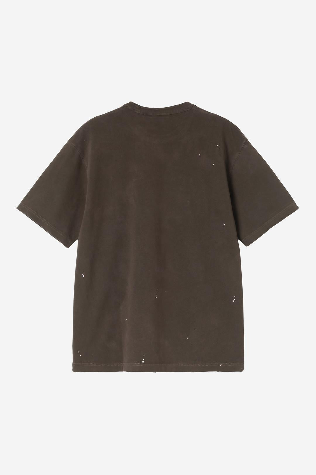 Carhartt Wip Painter Tee Tobacco Destroy Wash Splatter
