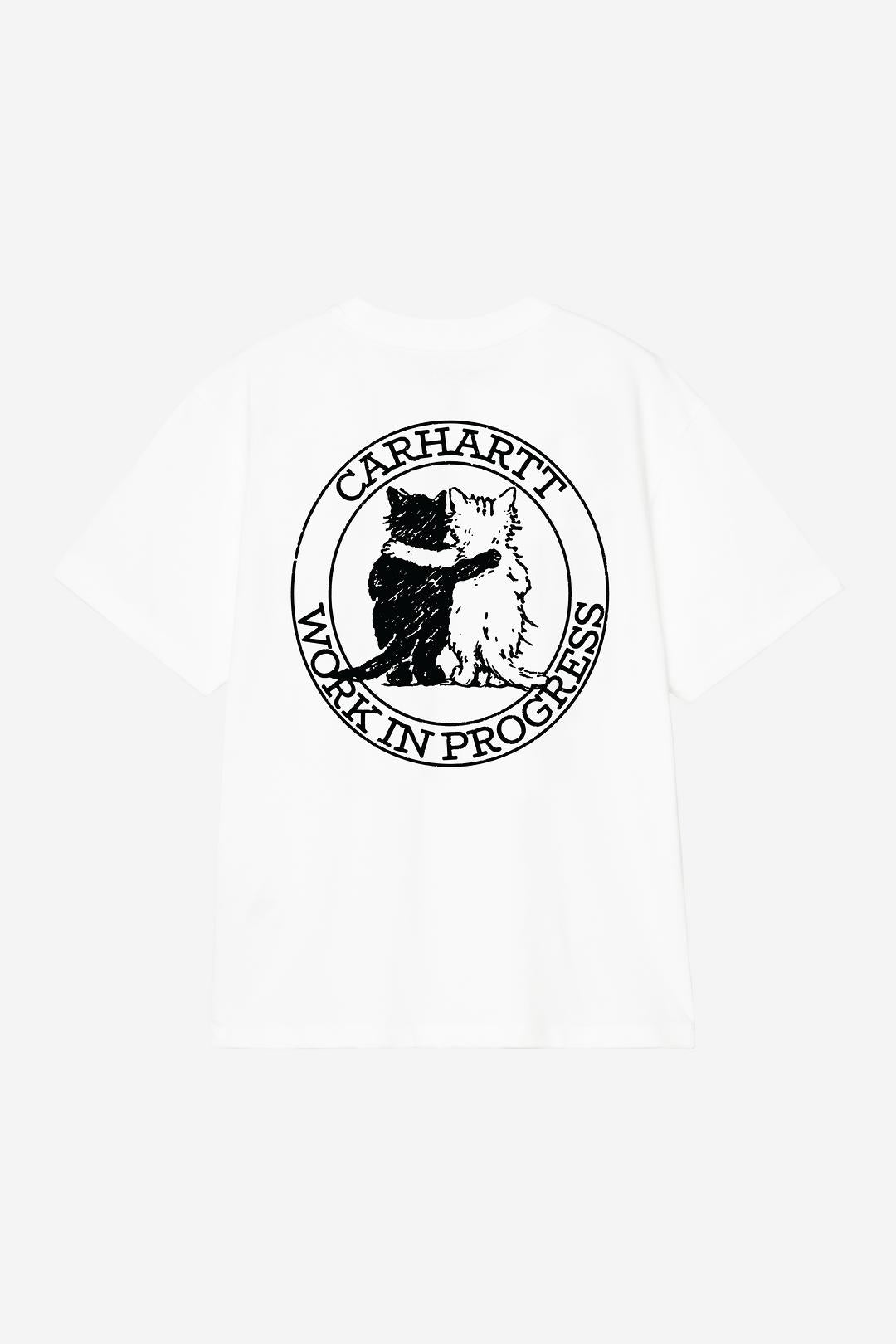 Carhartt Wip Donna W Hugging Cats Tee White