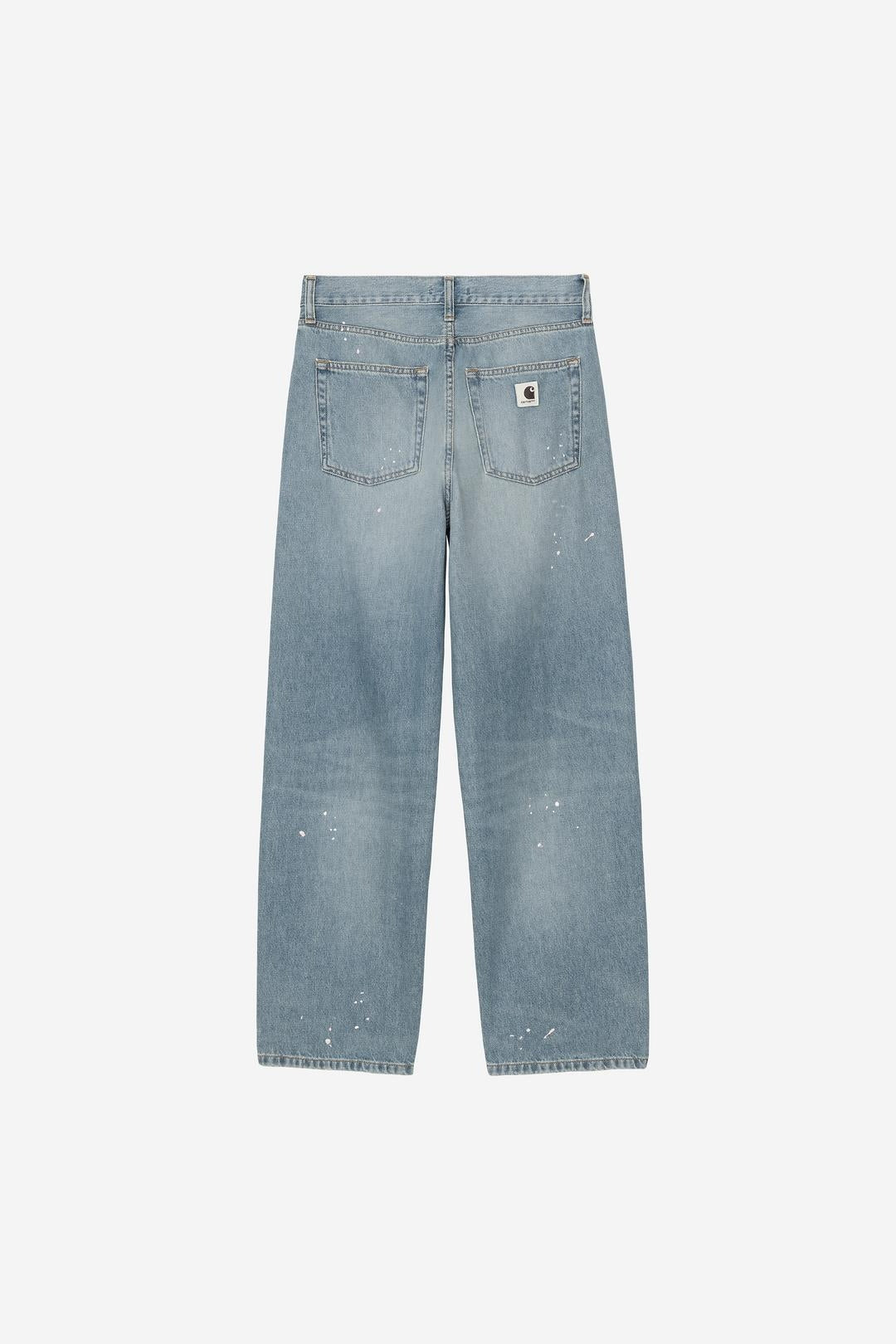 Carhartt Wip Donna W Arin Pant Blue Destroy Wash Splatter