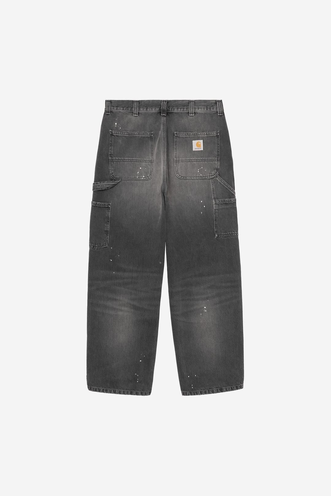 Carhartt Wip Og Single Knee Pant Black Destroy Wash Splatter