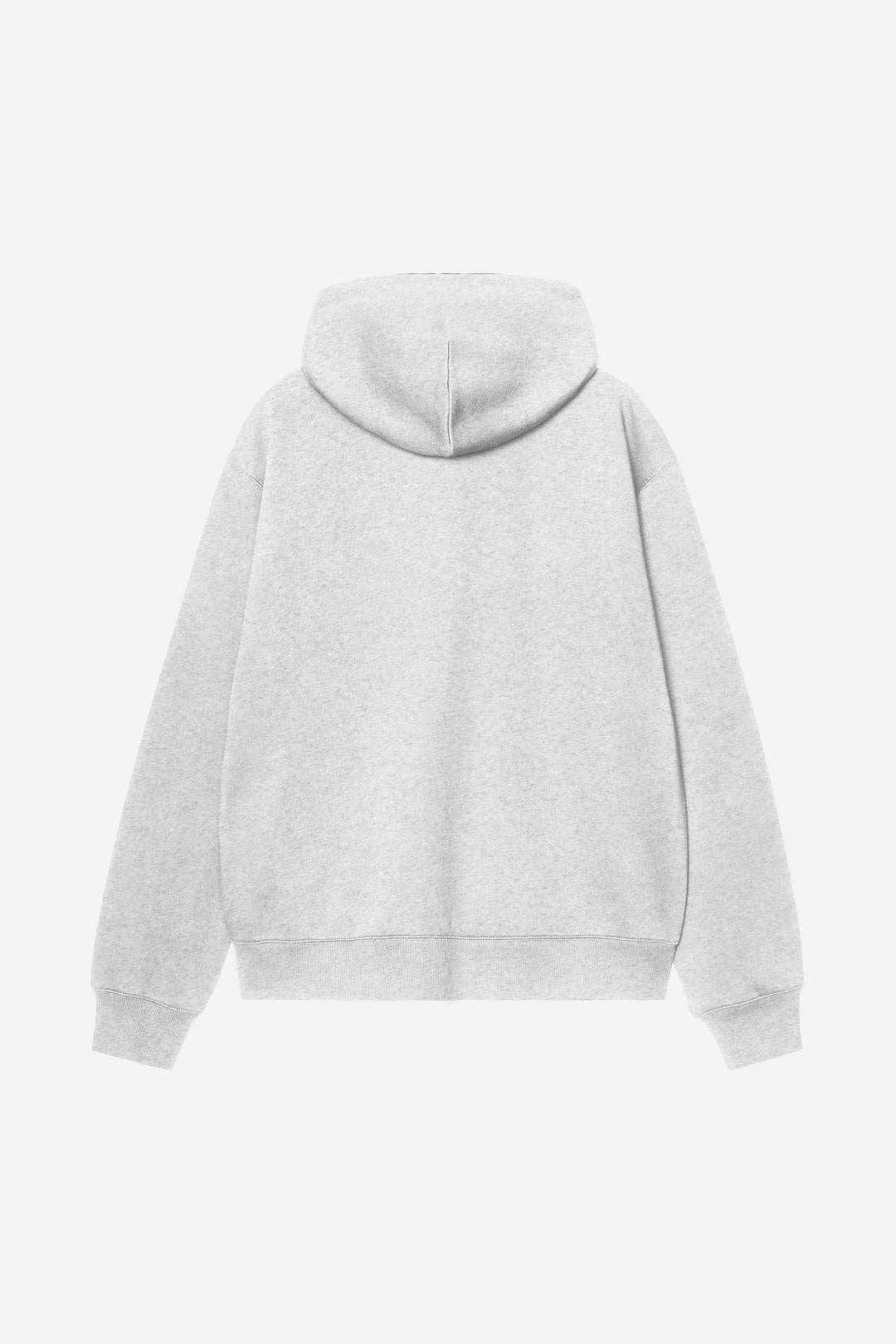 Carhartt Wip Hooded Mack Sweat Jacket Ash Heather Black