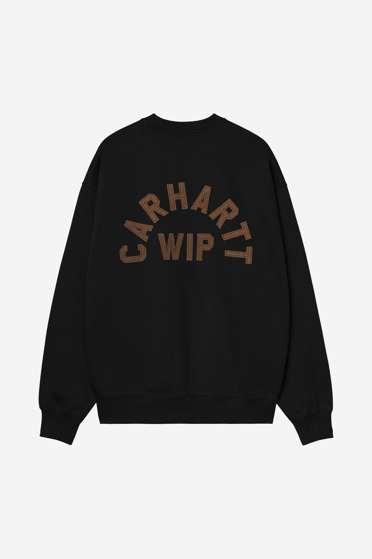 Carhartt Wip Arch Script Sweatshirt Black Hamilton Brown