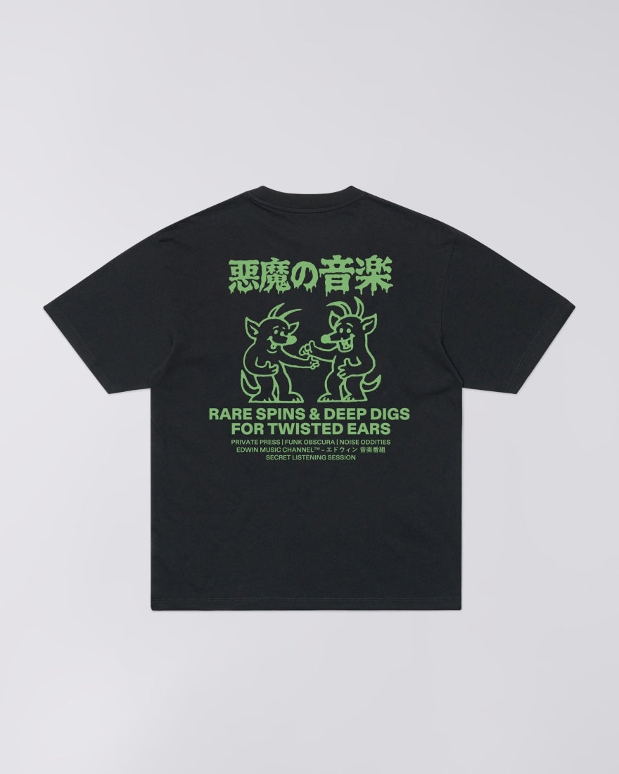 Edwin Rare Spins Tee Black
