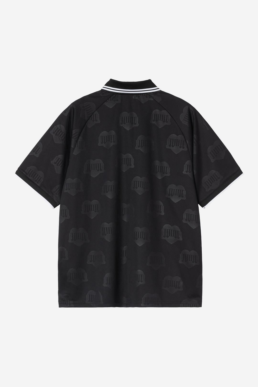 Carhartt Wip T-shirt Terrace Football Heart Train Jacquard Nera