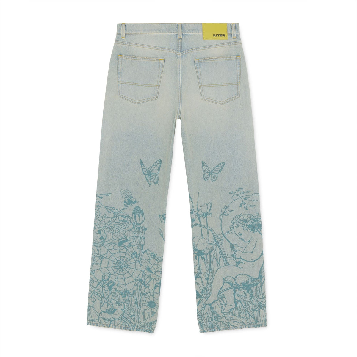 Iuter Symphony Loose Denim Pants Faded
