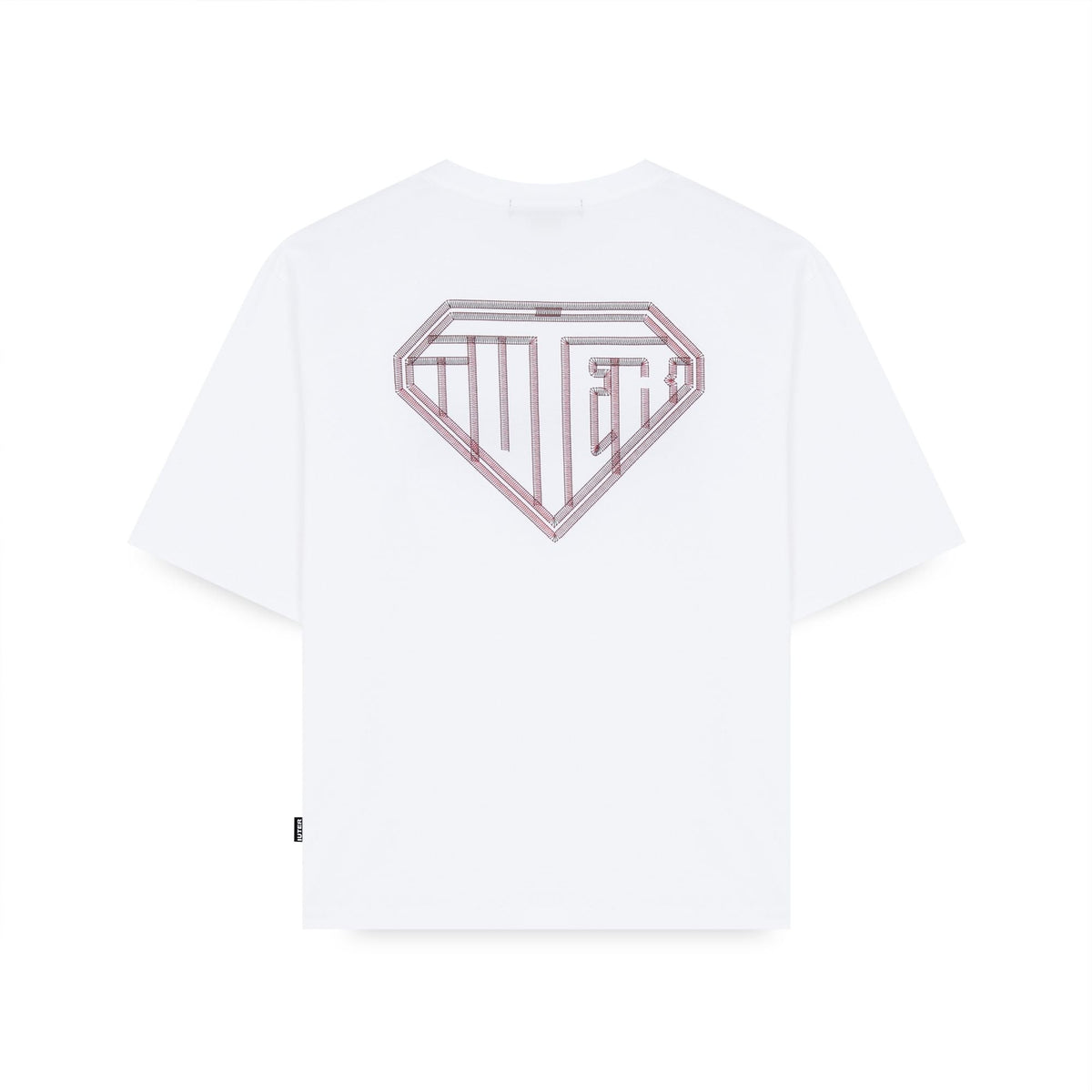 Iuter Stitch Logo Tee White