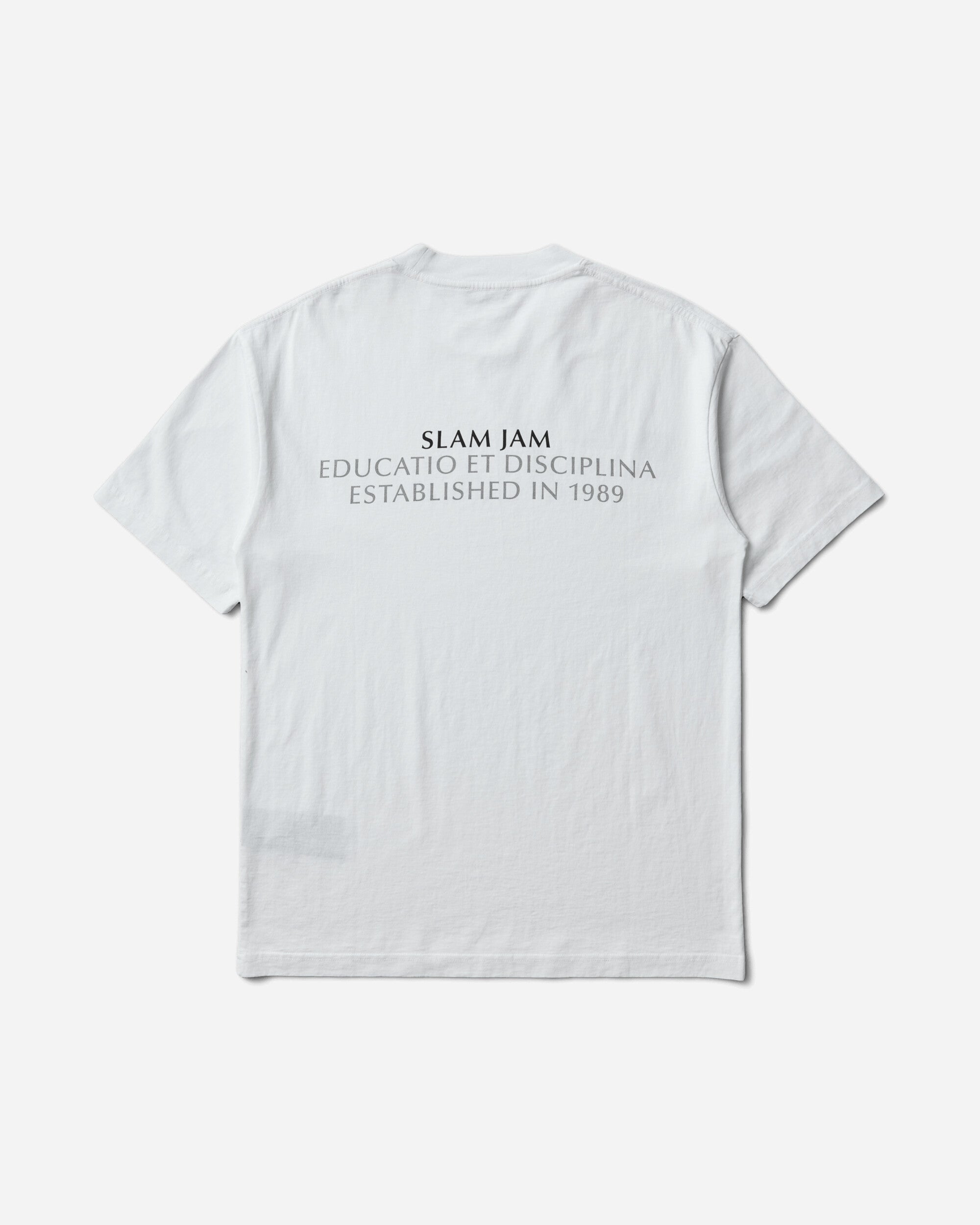Slam Jam Educatio Et Disciplina Tee White