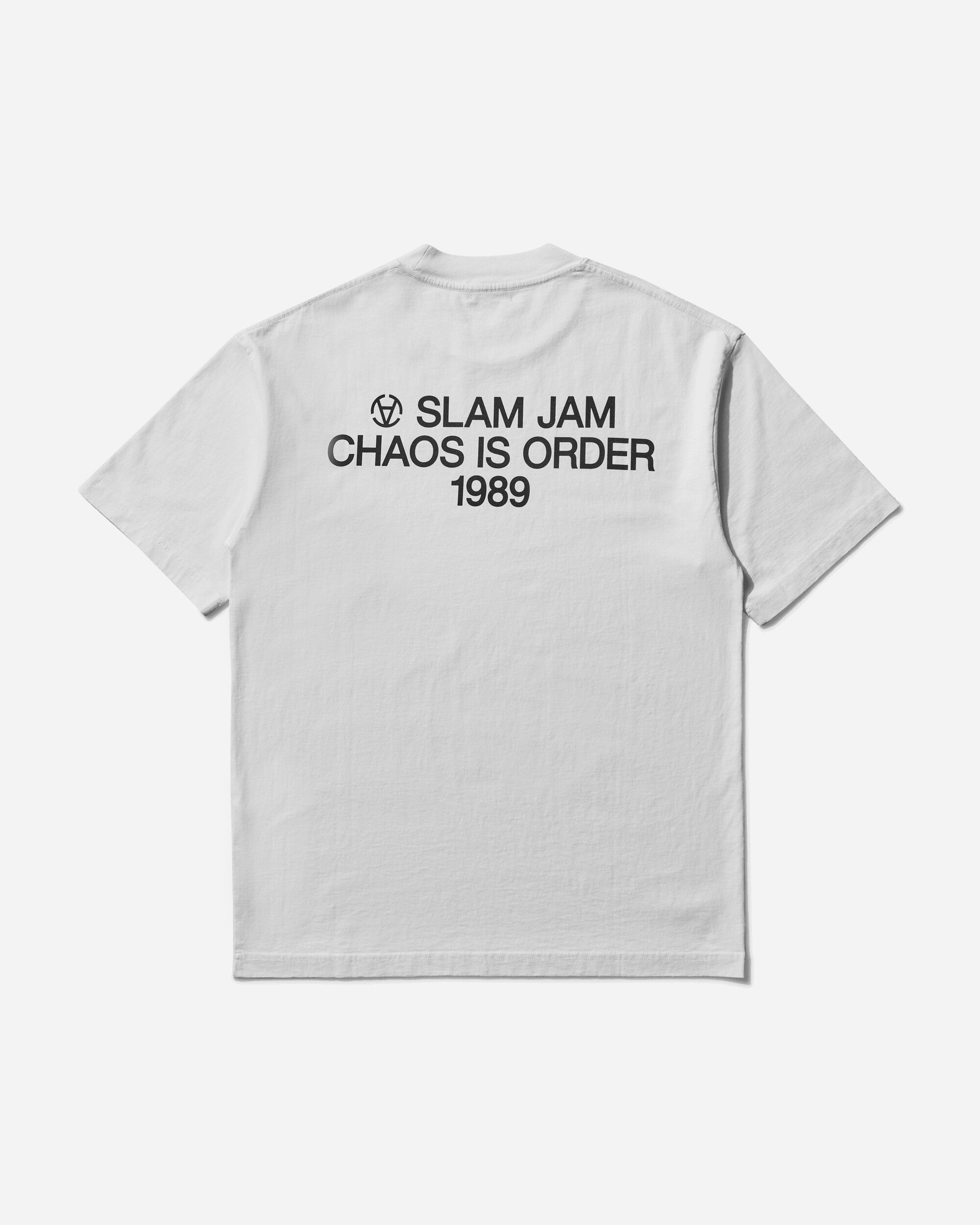 Slam Jam Chaos Is Order Tee White