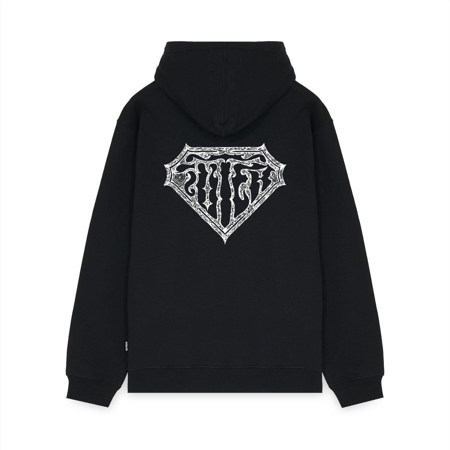 Iuter Thorns Double Logo Zip Hoodie Black