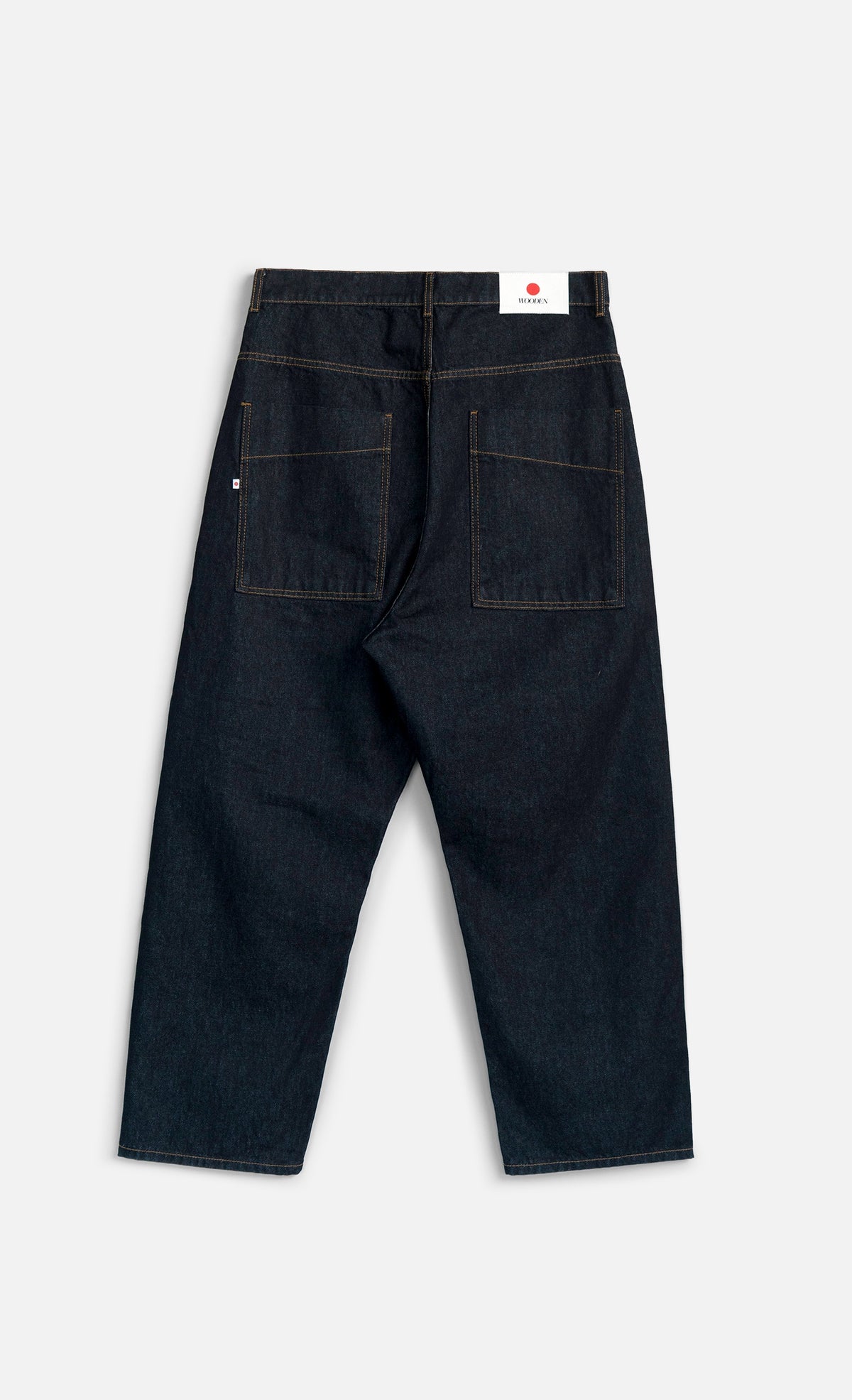 Wooden Japan Square Pocket Heritage Blu Raw