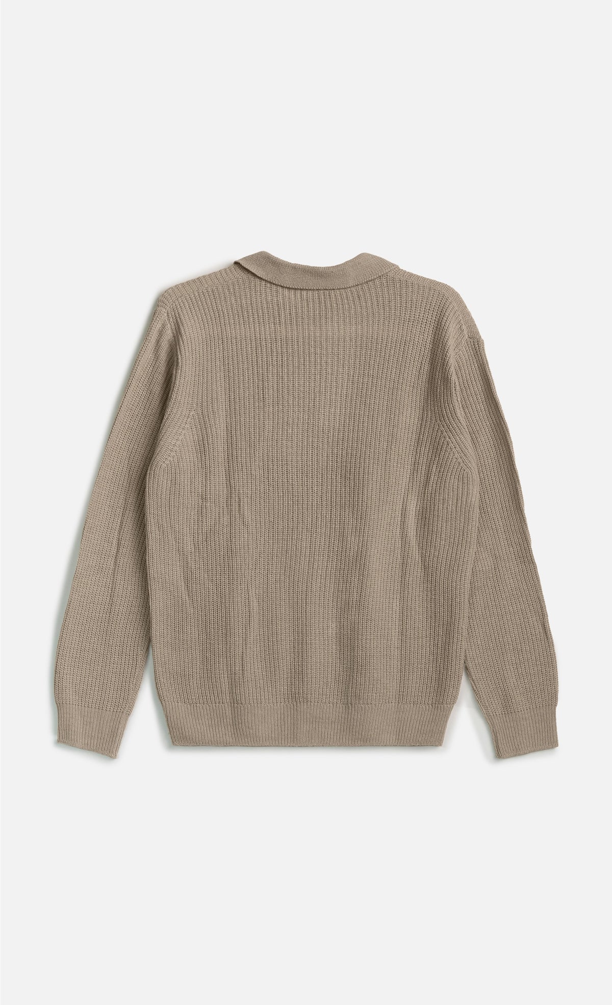 Wooden Polo In Lana Mark Beige
